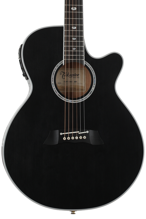 Takamine TSP-158C Acoustic-Electric Guitar - See-Thru Black
