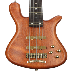 Warwick Masterbuilt Streamer Stage II 5-string Electric Bass Guitar - Amber  Transparent Satin