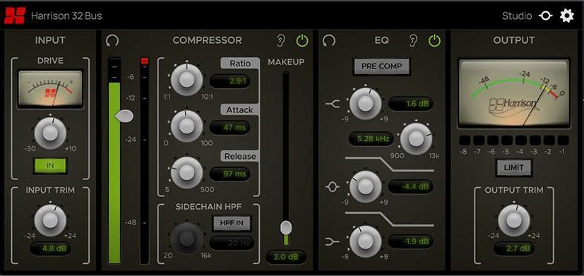 Photo of Harrison Audio Studio 32 Bus Plug-in