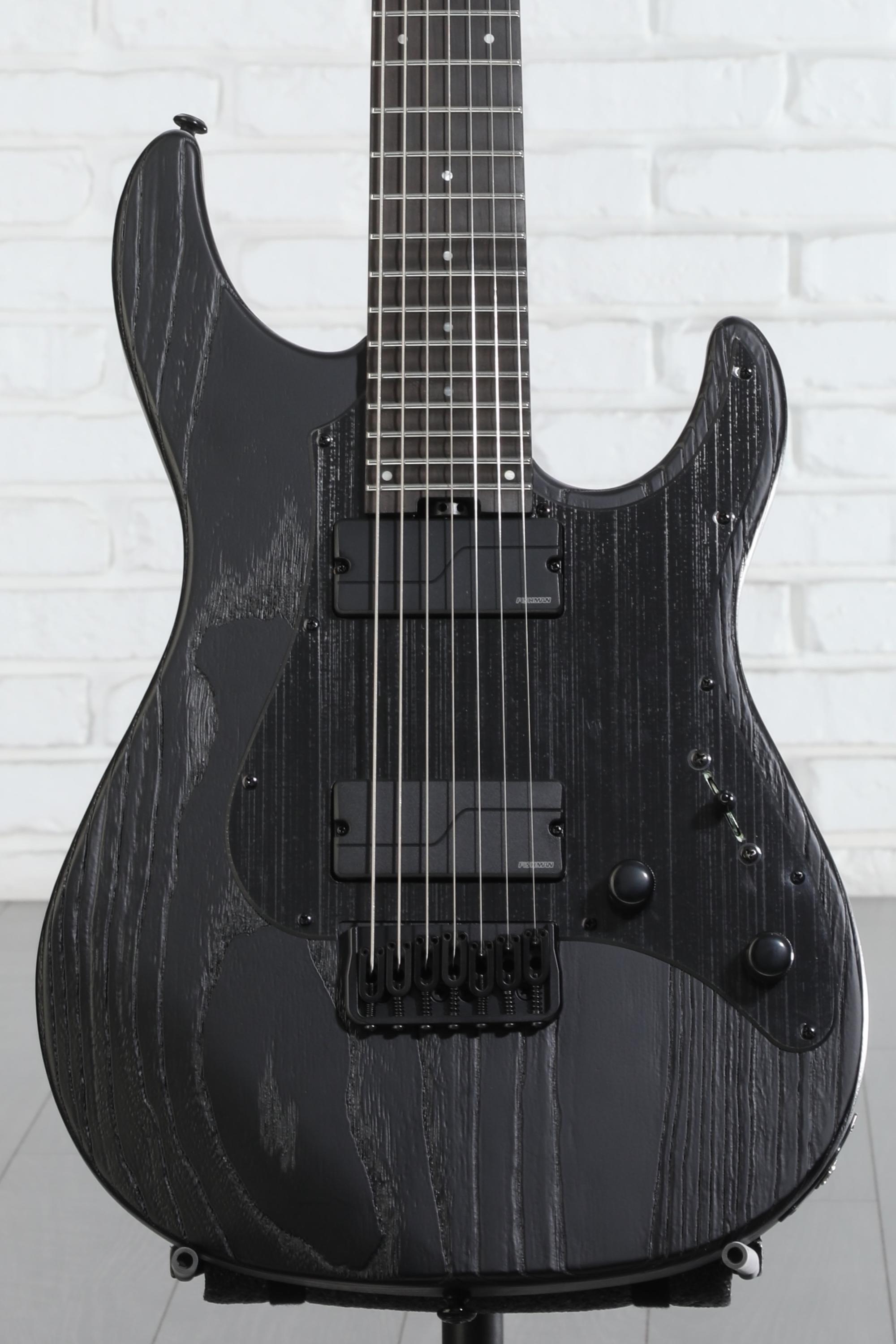 ESP LTD SN-1007 HT Baritone Electric Guitar - Black Blast | Sweetwater