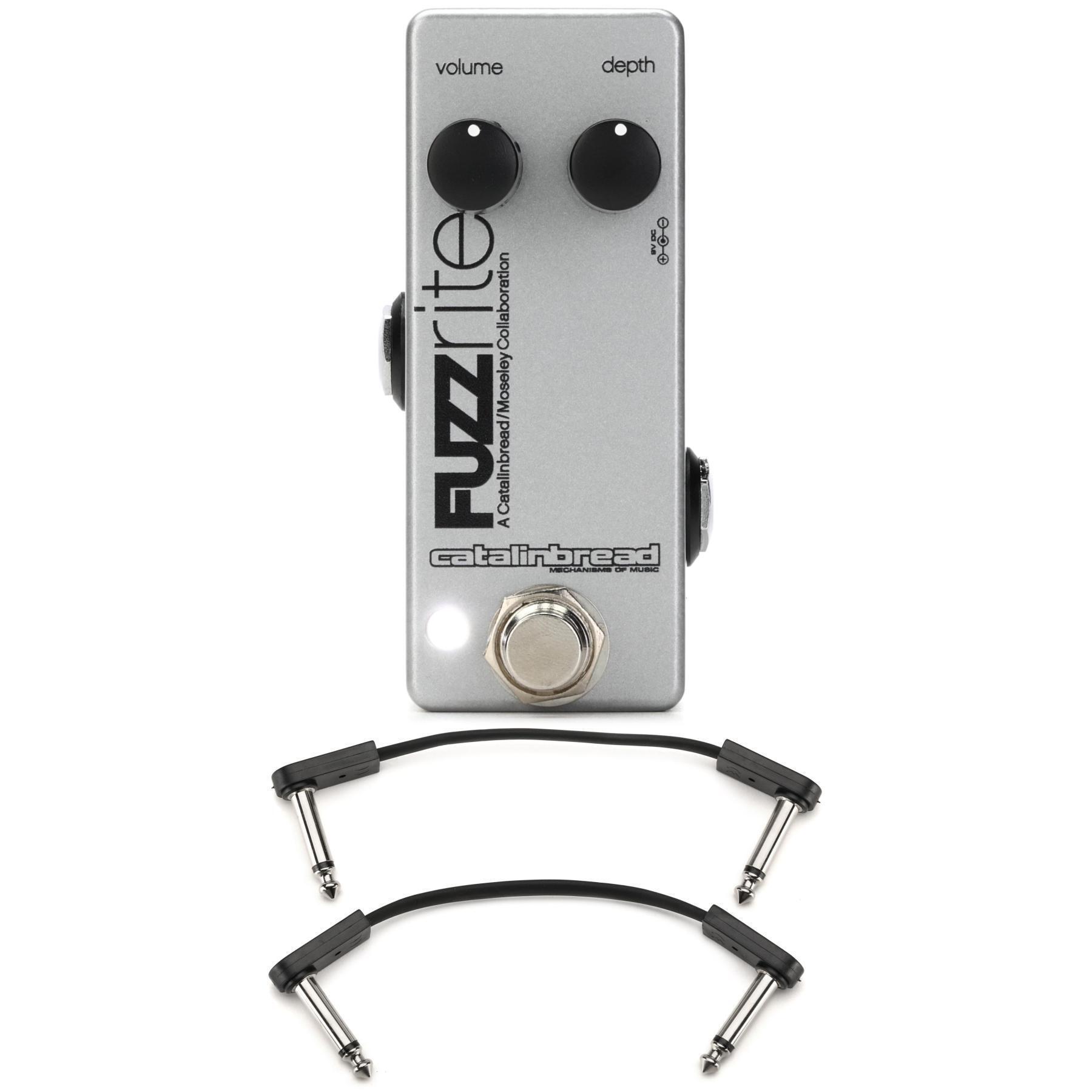Catalinbread Fuzzrite Mini Fuzz Pedal with EBS Patch Cables