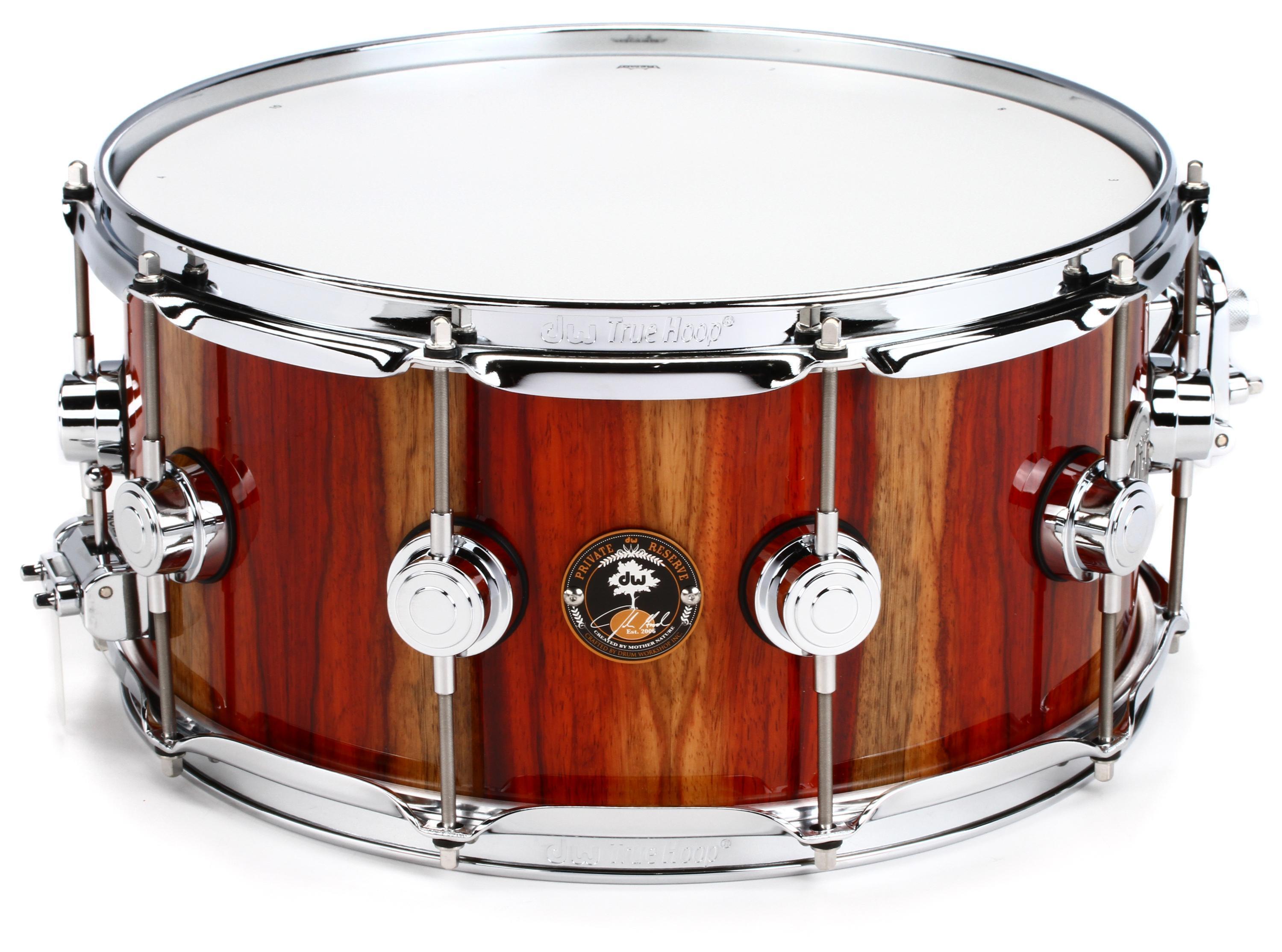 Dw Private Reserve Snare Drum 65 X 14 Inch Gloss Natural Over