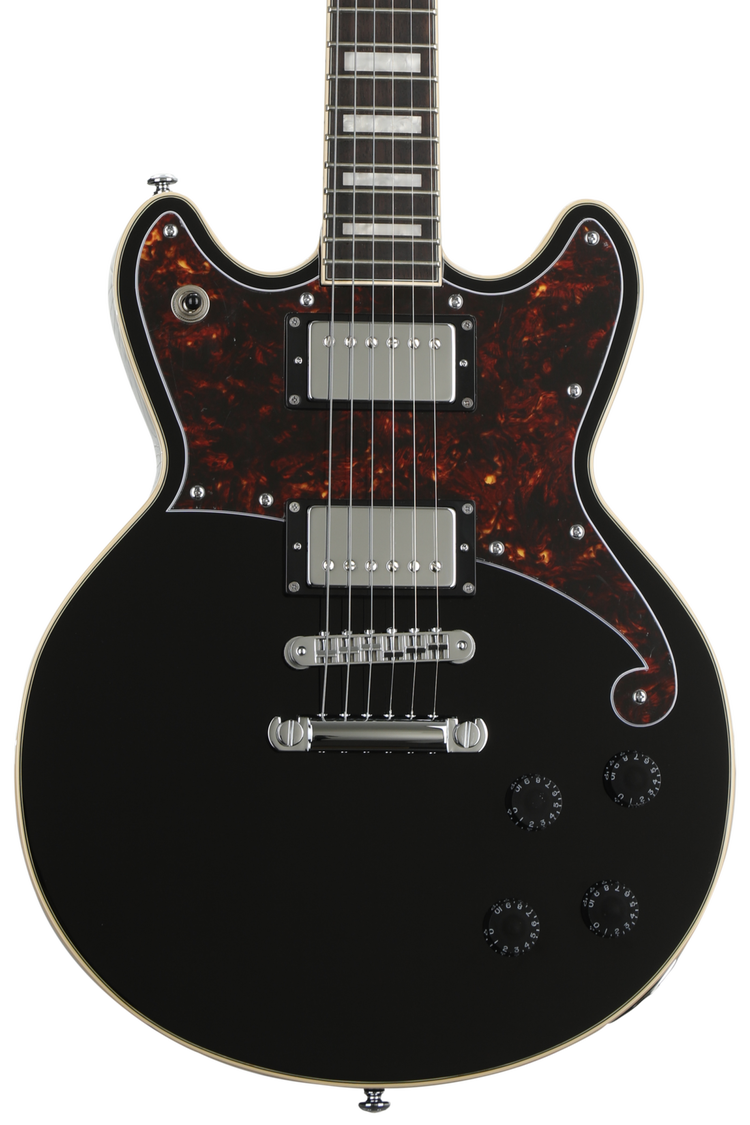 D'Angelico Premier Brighton Electric Guitar - Black | Sweetwater