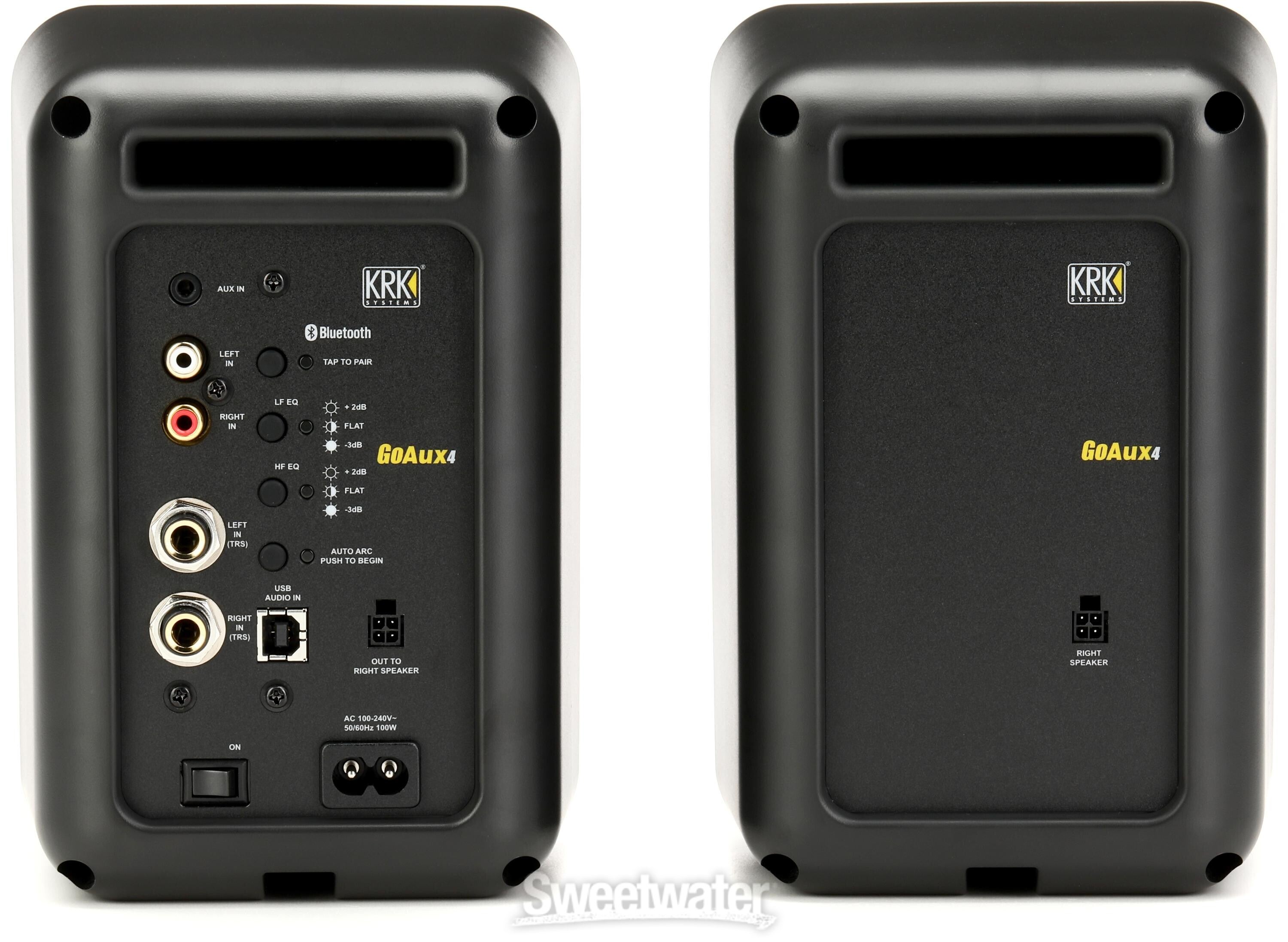 KRK GOAUX4 4-inch Powered Portable Studio Monitor Pair - Black