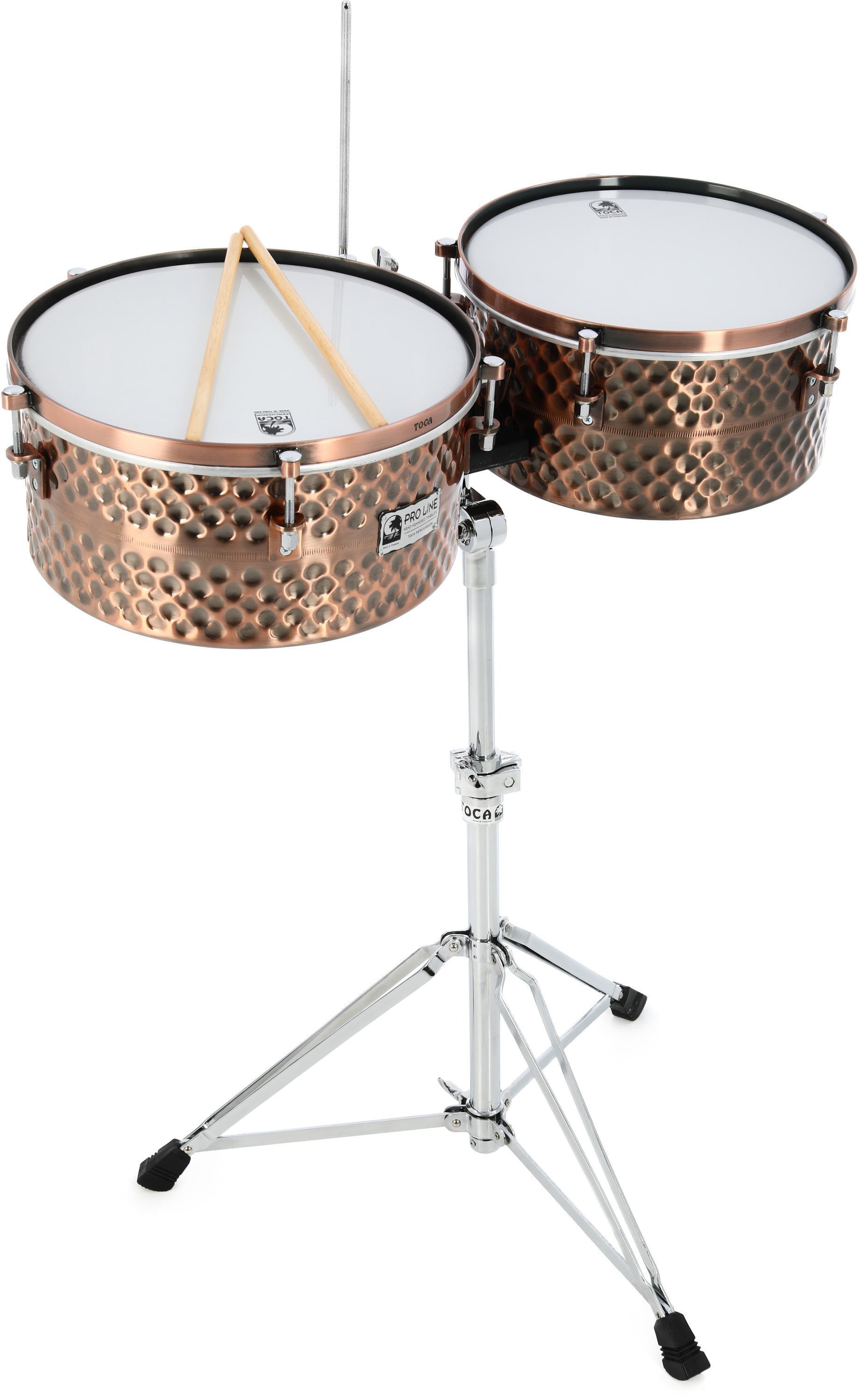 Toca Percussion Pro Line Timbales Black Copper Sweetwater