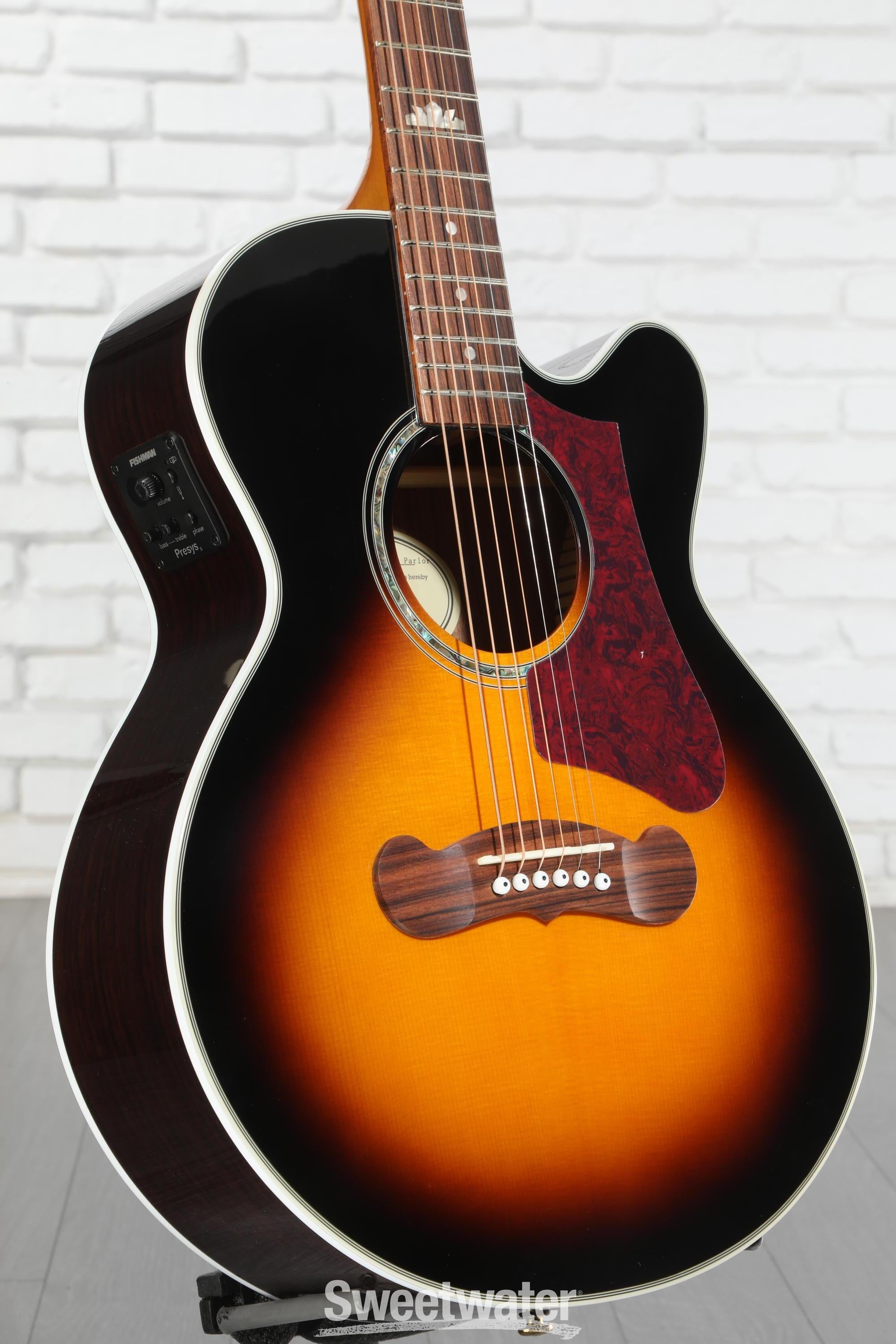 Epiphone J-200 EC Studio Parlor Acoustic-Electric Guitar