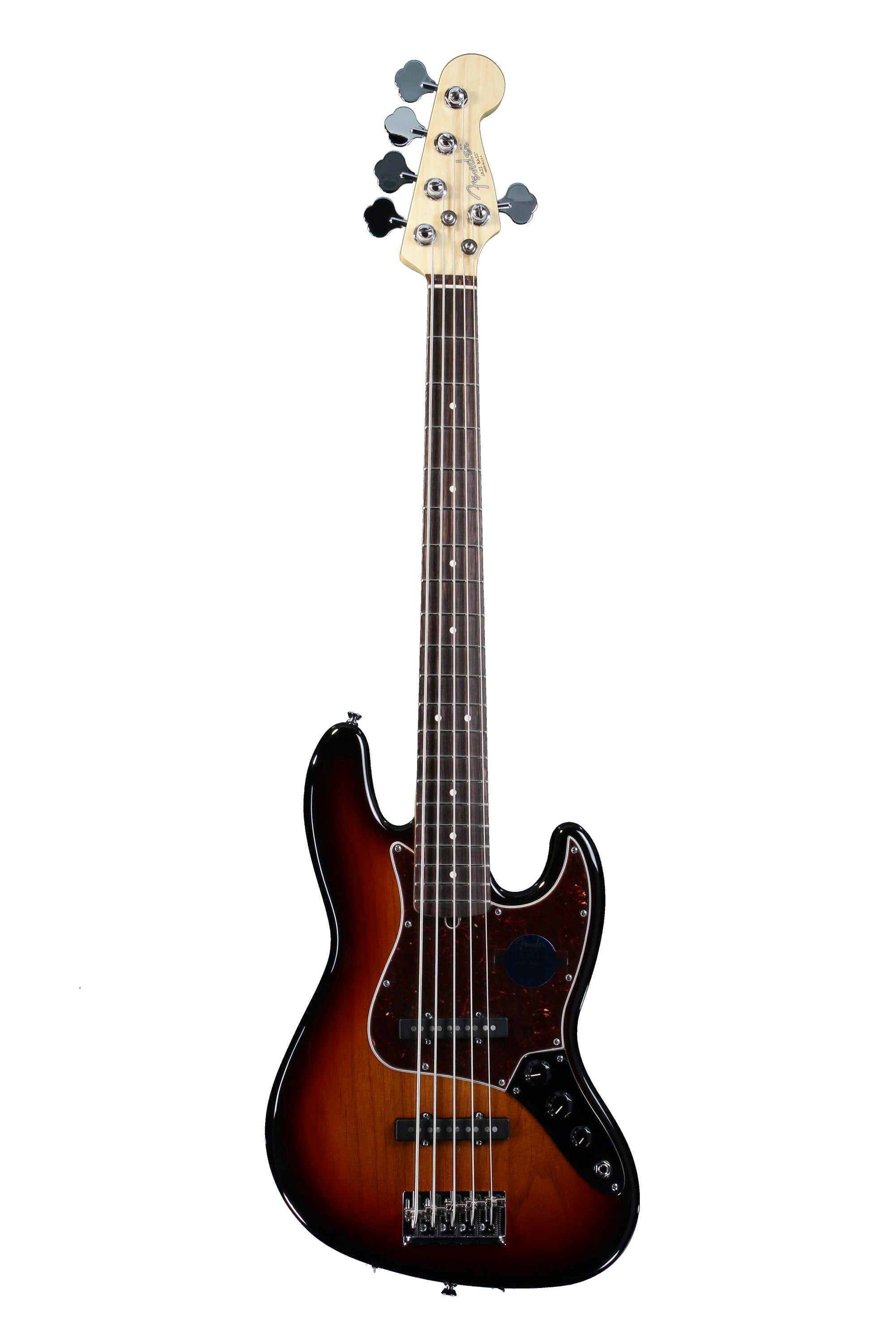 Fender American Standard Jazz Bass V - 3-Color Sunburst 5-string |  Sweetwater