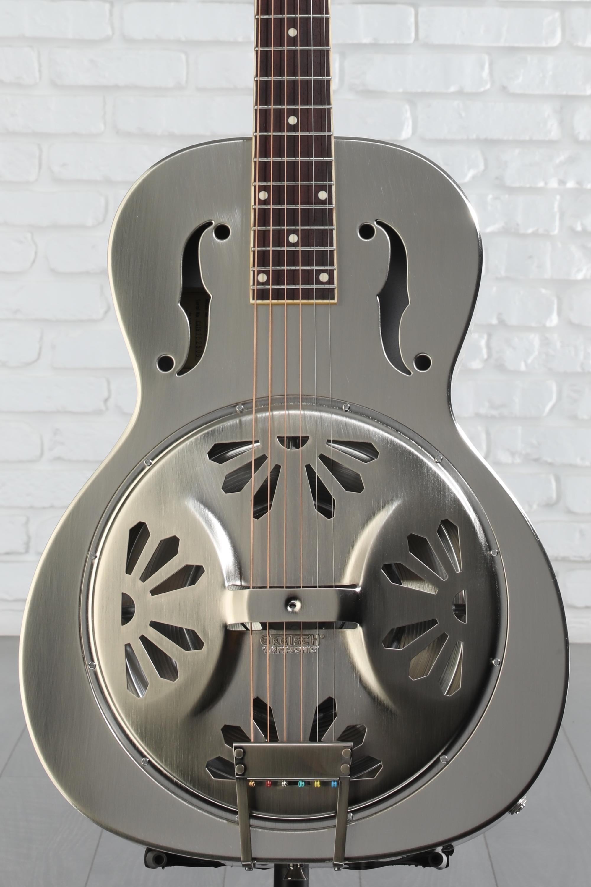 クック Gretsch G9221 Bobtail Roundneck Resonator - Steel Body