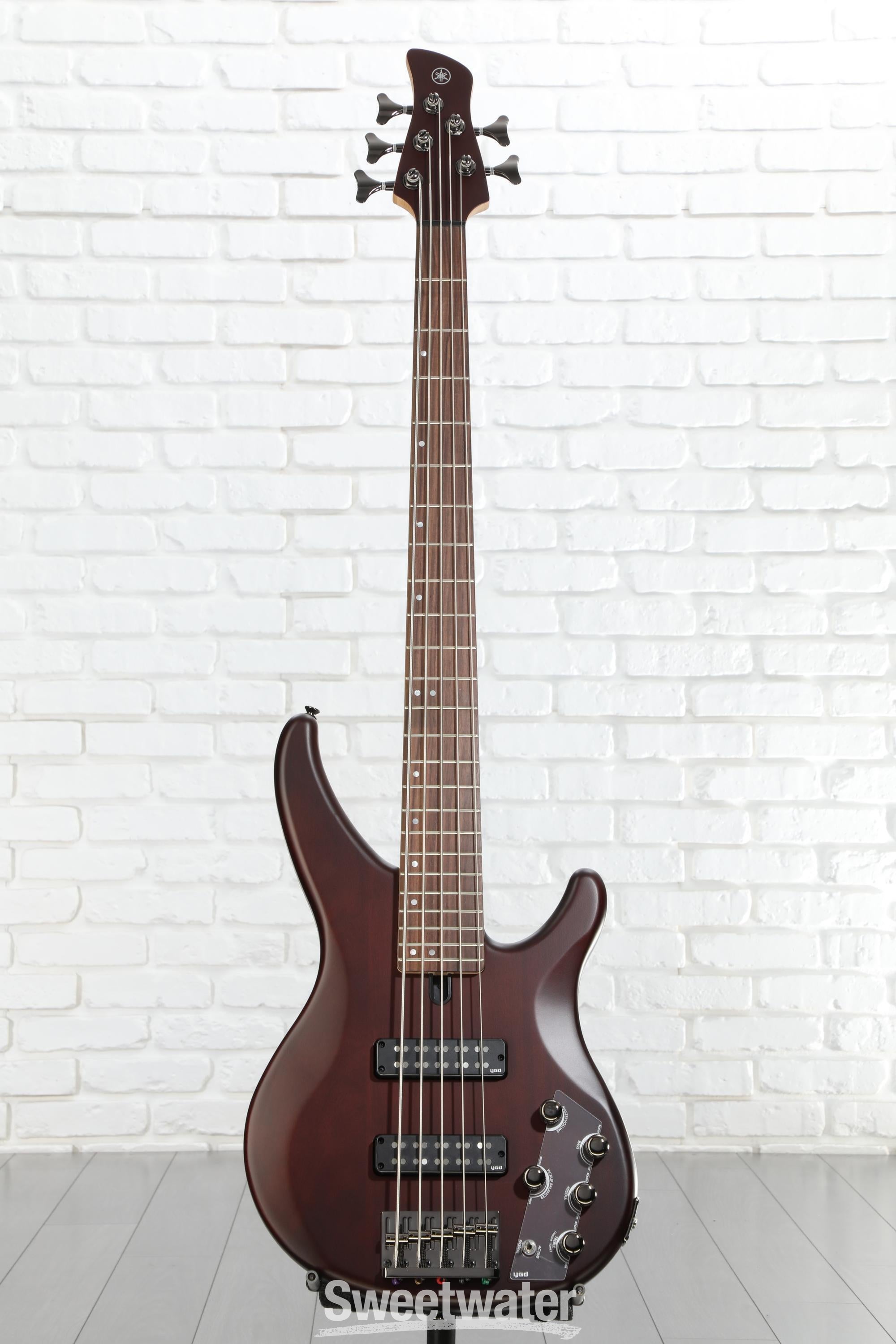 Yamaha TRBX505 5-string Bass Guitar - Translucent Brown | Sweetwater