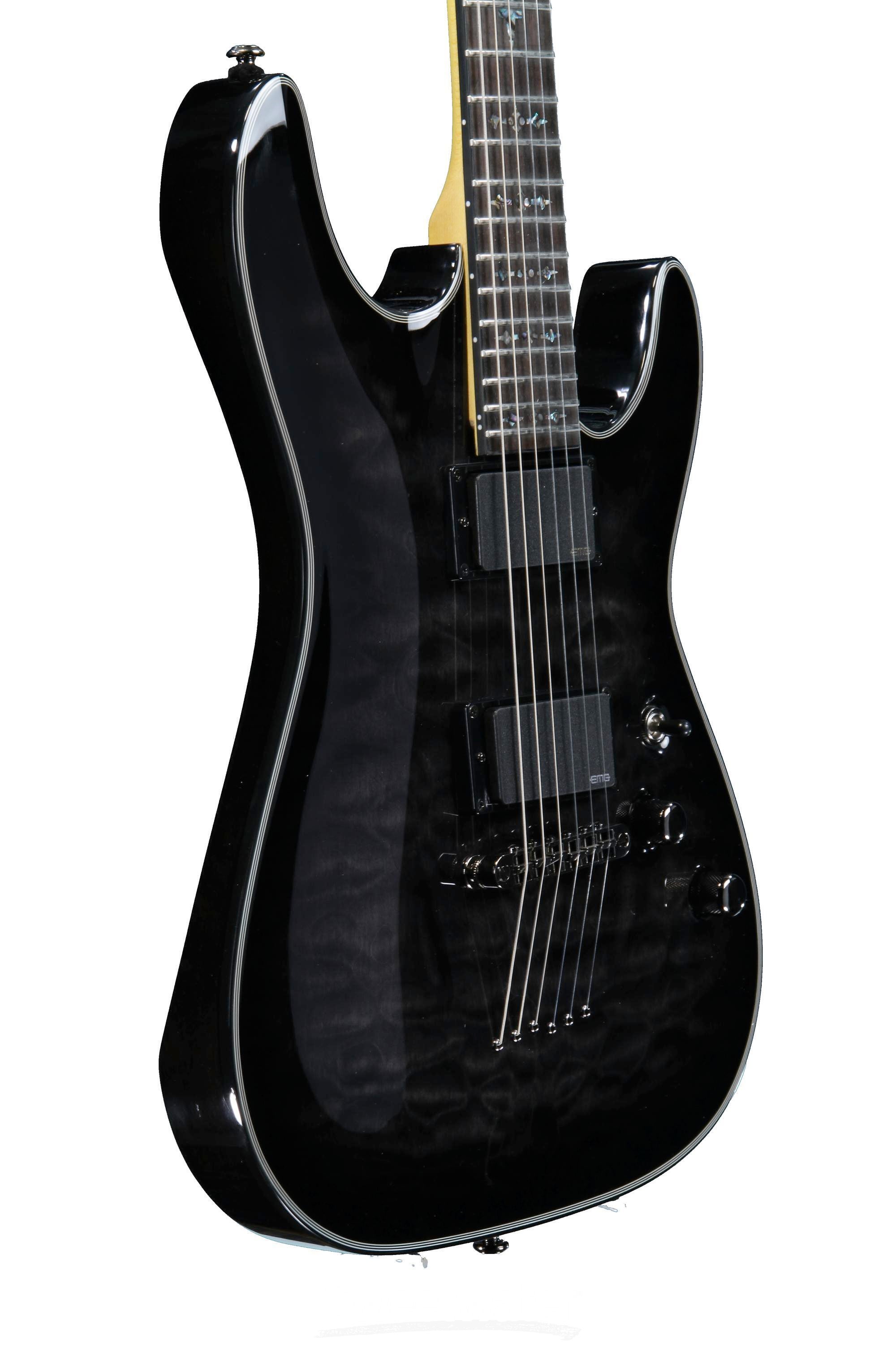 Schecter Damien Elite-6 - See-Thru Black | Sweetwater