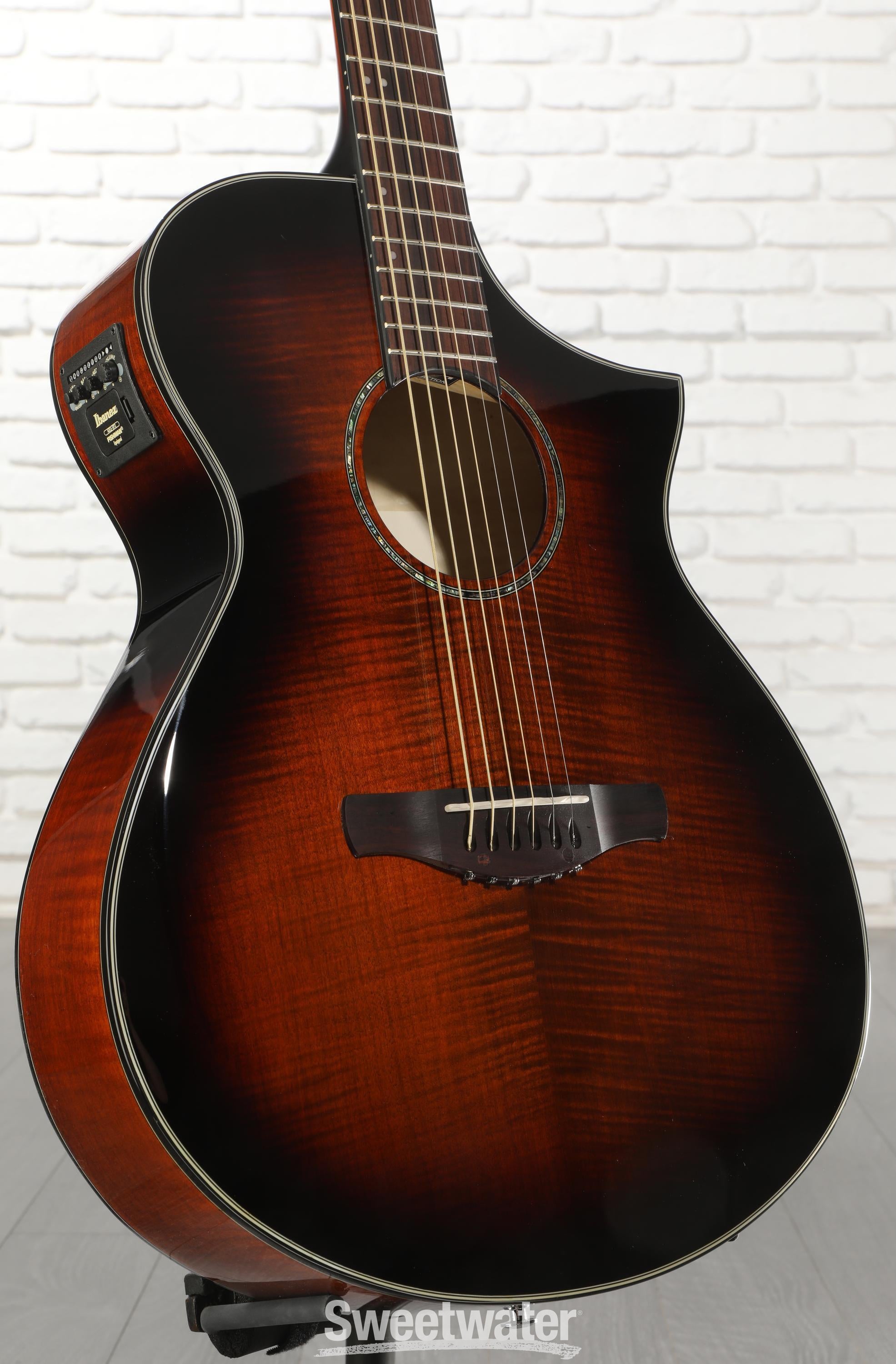 Photo of Ibanez AEWC400AMS Acoustic-electric Guitar - Amber Sunburst
