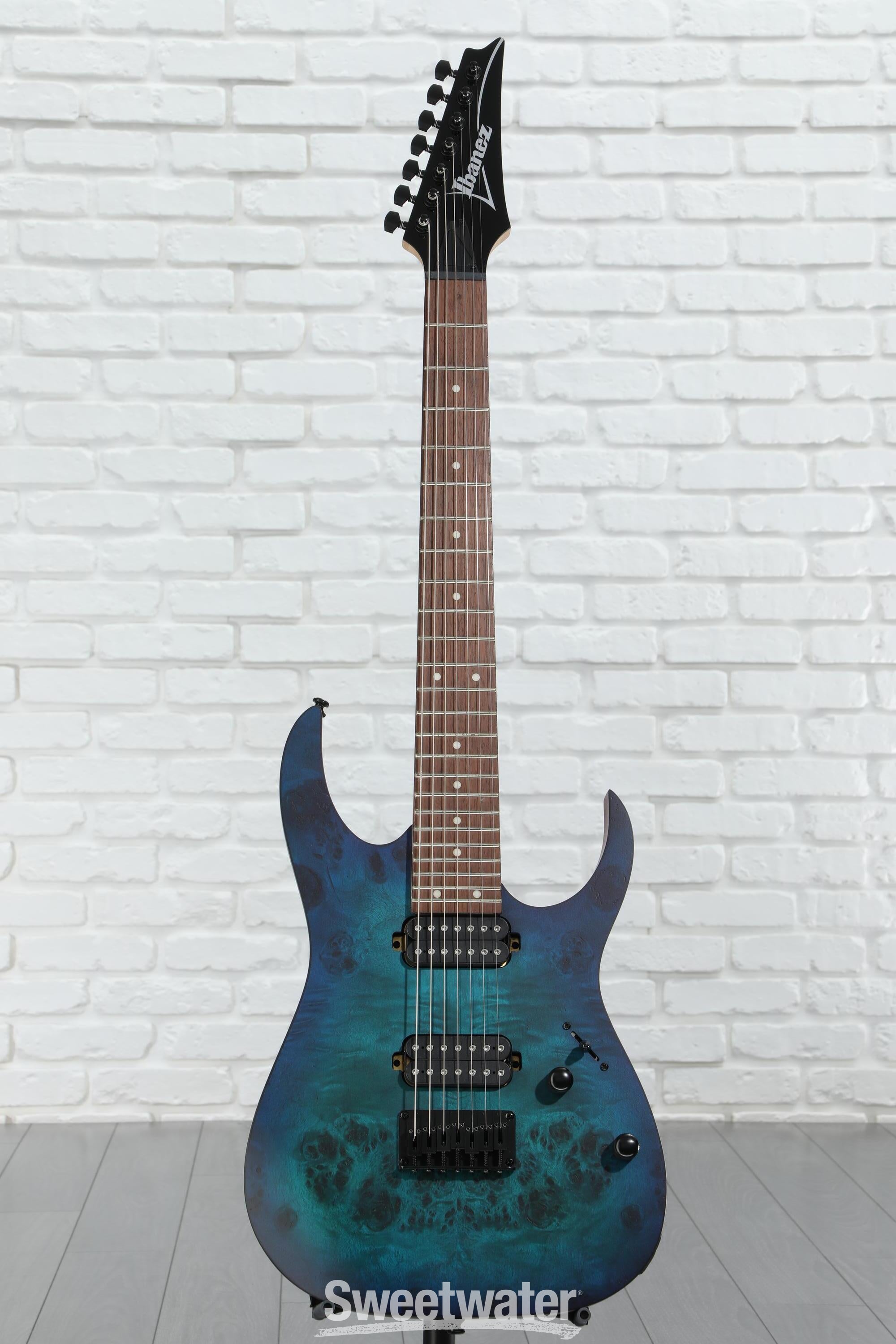 7弦ギターIbanez RG7421PB／WH10V3 /PTPRE Ibanez RG7421PB-SBF Sapphire Blue Flat 7-Strings Electric