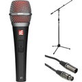 Photo of sE Electronics V7 Switch Supercardioid Dynamic Handheld Vocal Microphone Stand and Cable Bundle