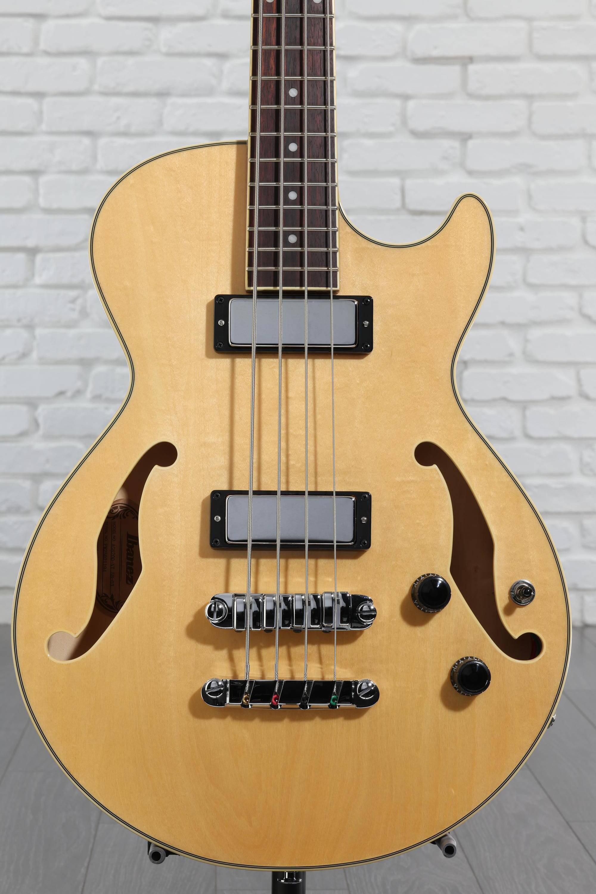 Ibanez AGB200 Semi-hollow Bass Guitar - Natural | Sweetwater