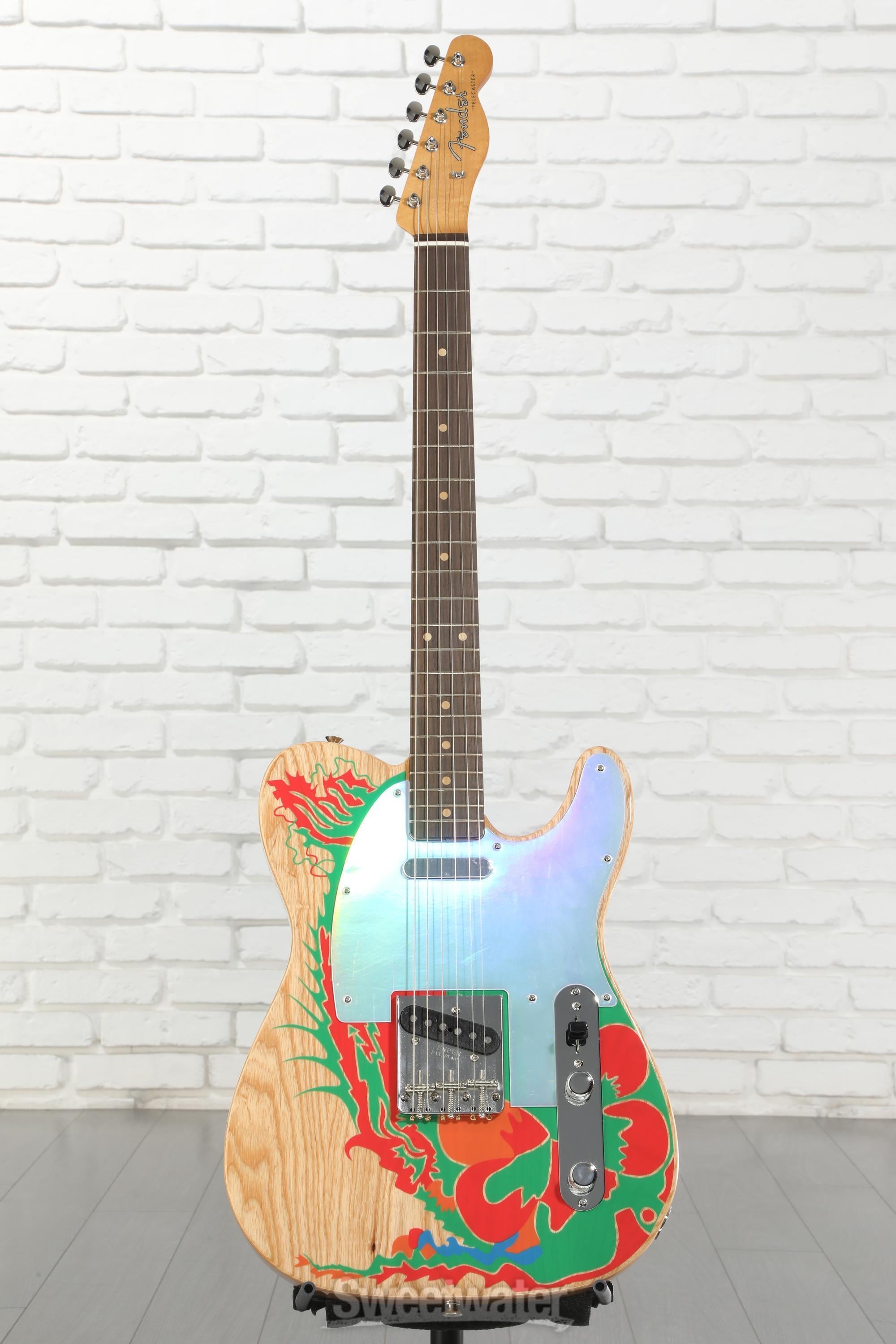 Fender Jimmy Page Telecaster - Natural with Artwork | Sweetwater