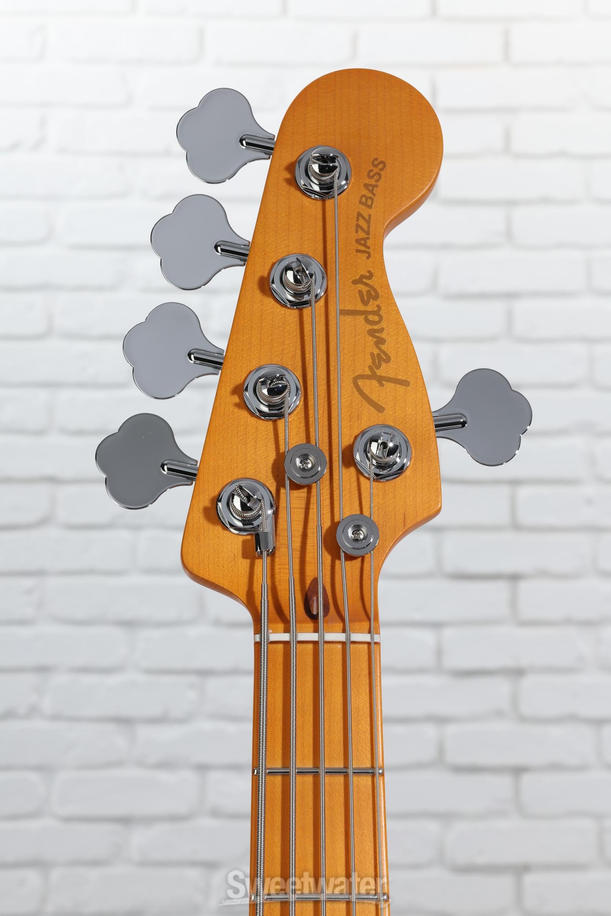 Fender American Ultra II Jazz Bass V - Avalanche, Maple Fingerboard