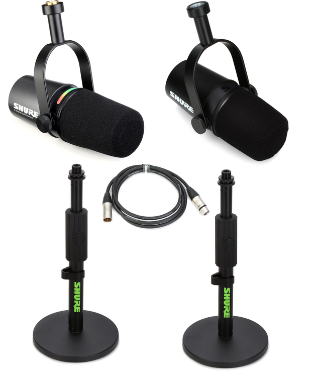 SHURE MV7X PODCAST その他セット MV7X and Gator Desktop Stand Bundle - MV7X XLR Podcast Mic