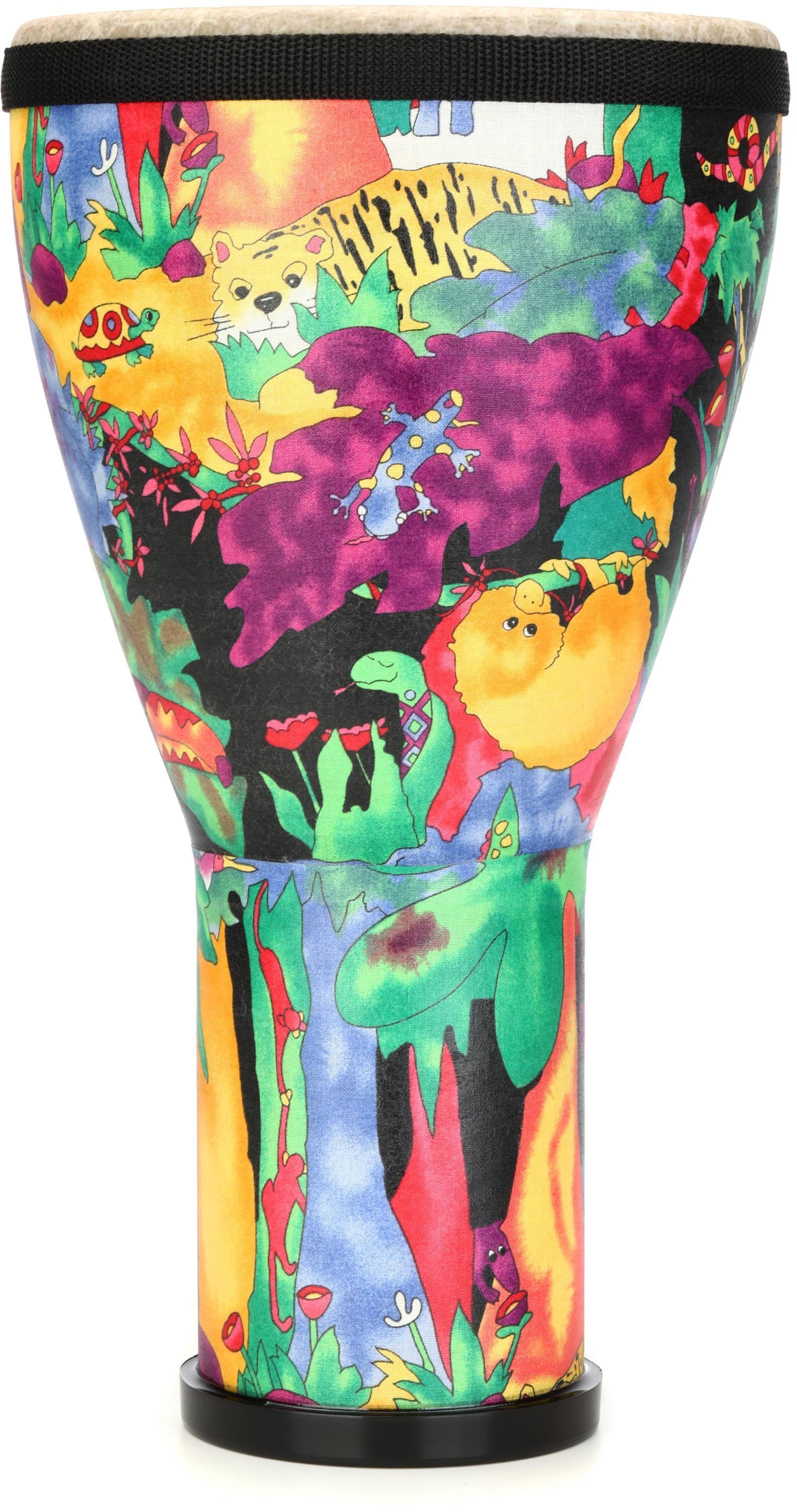 Buy Remo Kids Percussion Djembe Drum - Fabric Rain Forest, 8
