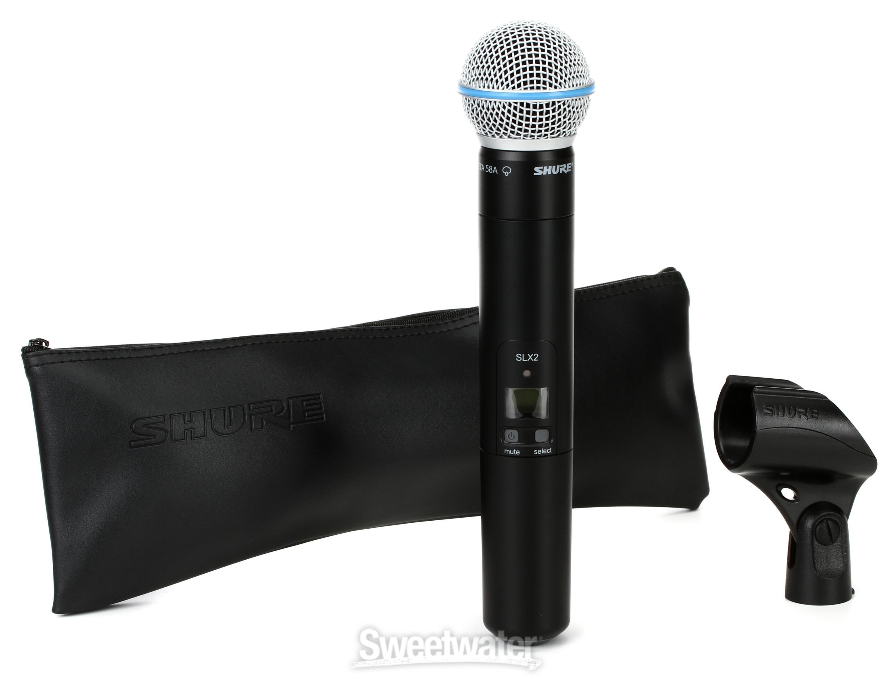 Shure SLX2/BETA58 Wireless Handheld Microphone Transmitter - J3