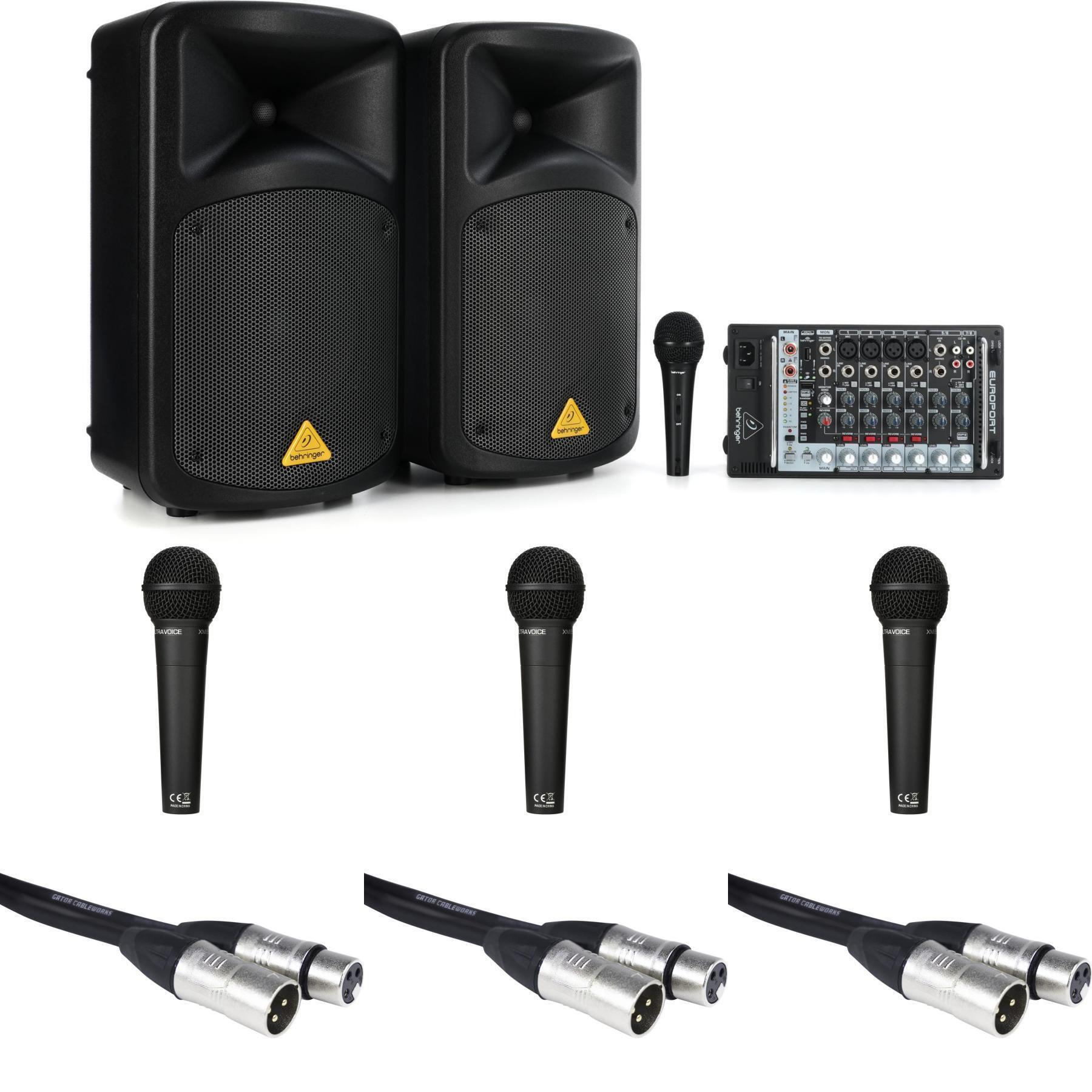 Behringer EPS500MP3 Compact Portable PA System | Sweetwater