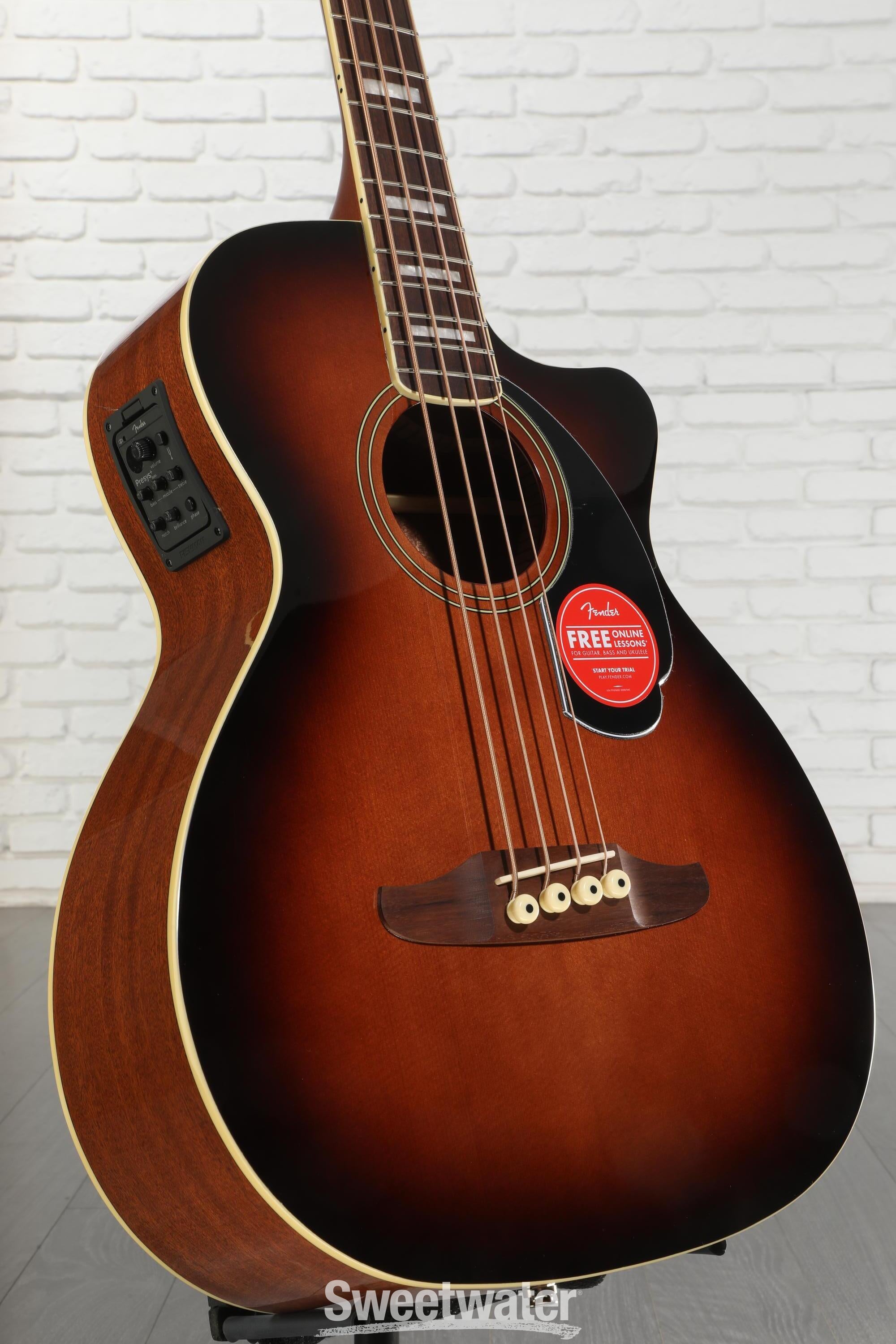 Fender Kingman Acoustic-electric Bass - Shaded Edge Burst | Sweetwater
