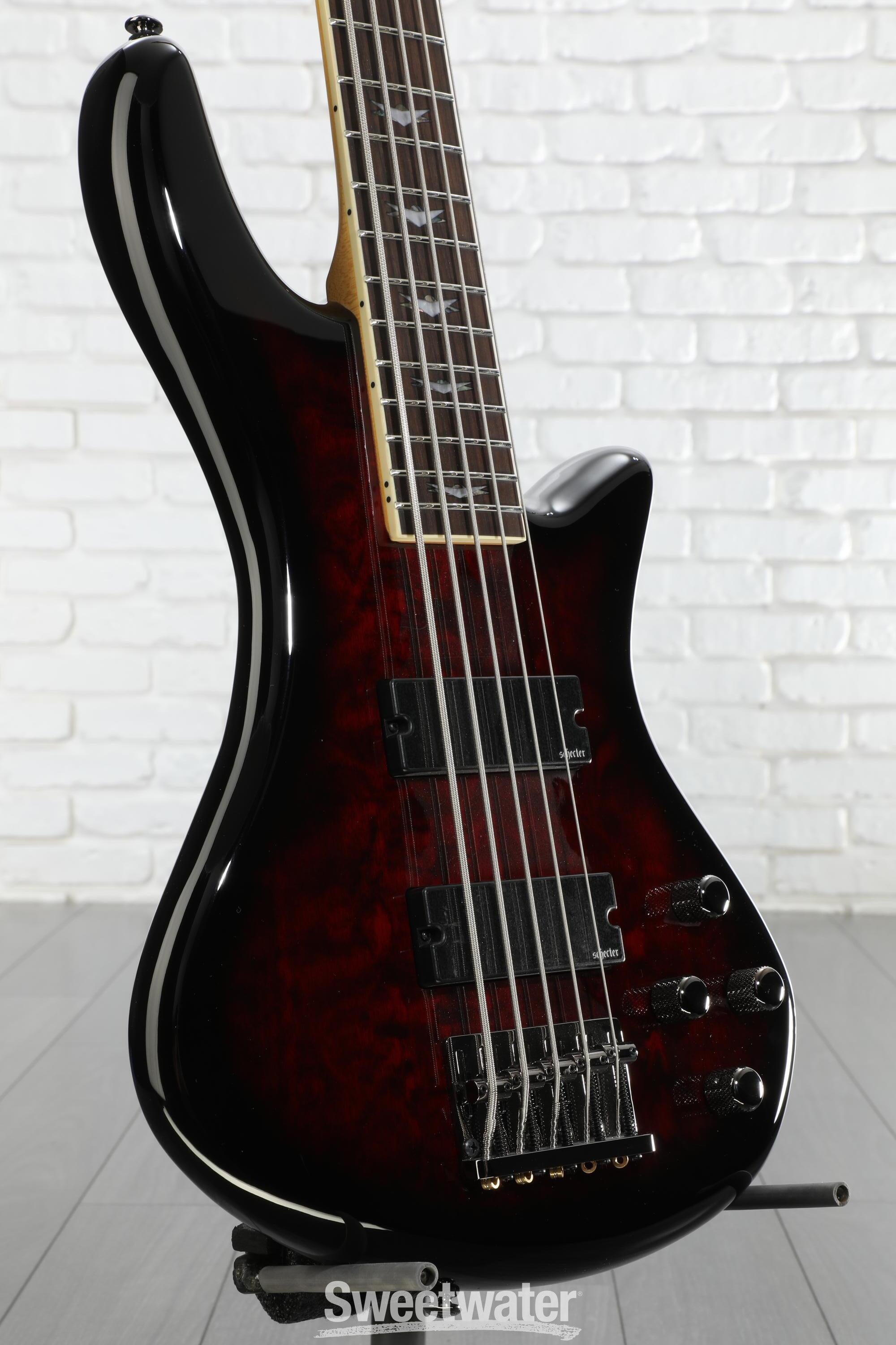 Schecter Stiletto Extreme 5 Bass Guitar - Black Cherry | Sweetwater