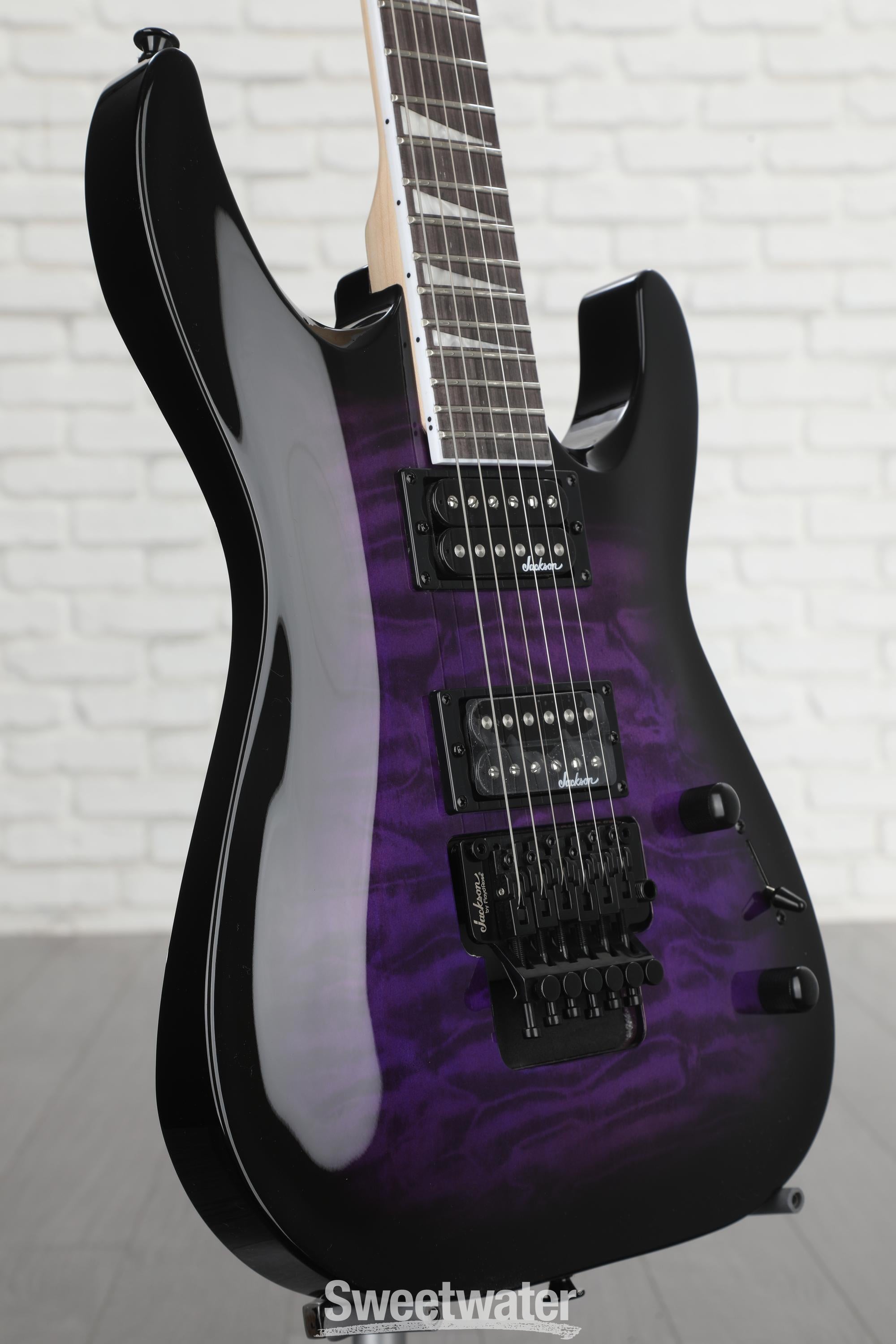 Jackson Dinky Arch Top JS32Q DKA - Transparent Purple Burst