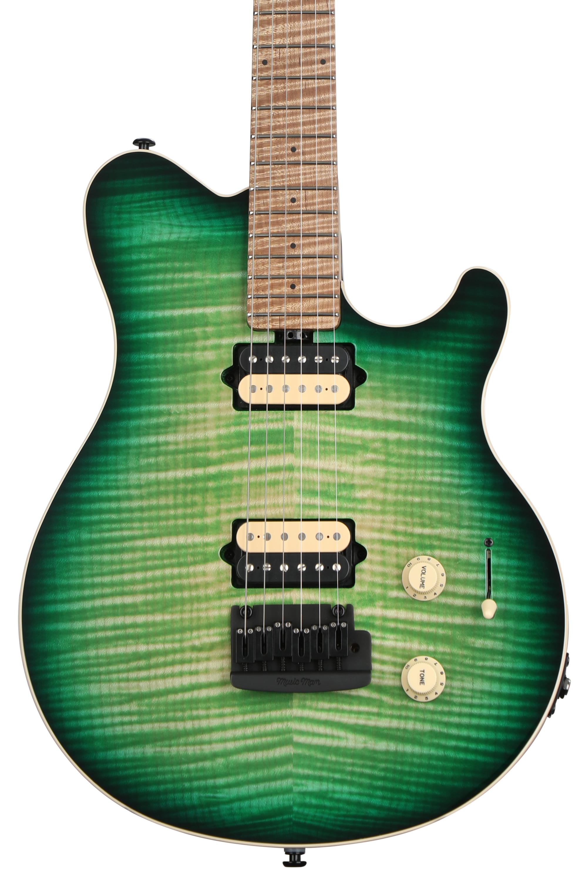 ギター Space Ball Ernie Ball Music Man Axis Super Sport Electric Guitar - Matcha
