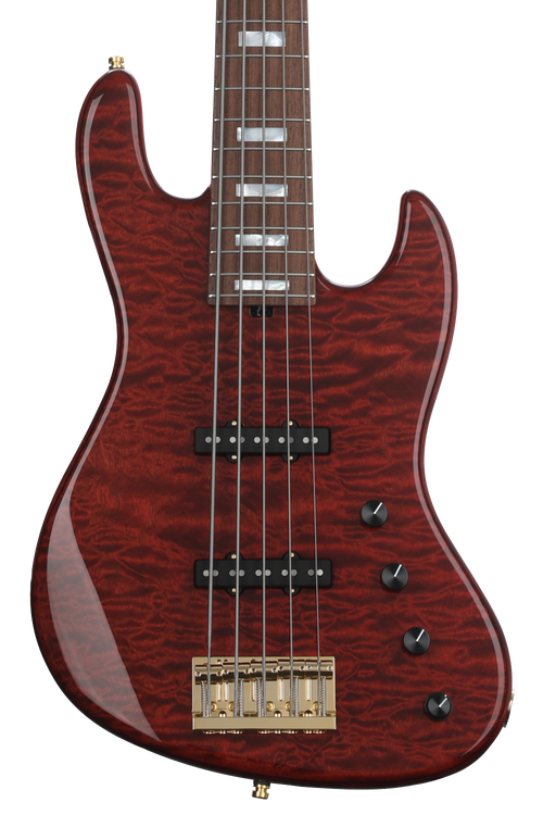 ◆BADBLOOD◆ Beyond Soft Square Neck Tank Carmine Dingwall Z3 Custom 5-String, Blood Moon Burst, Trans Black