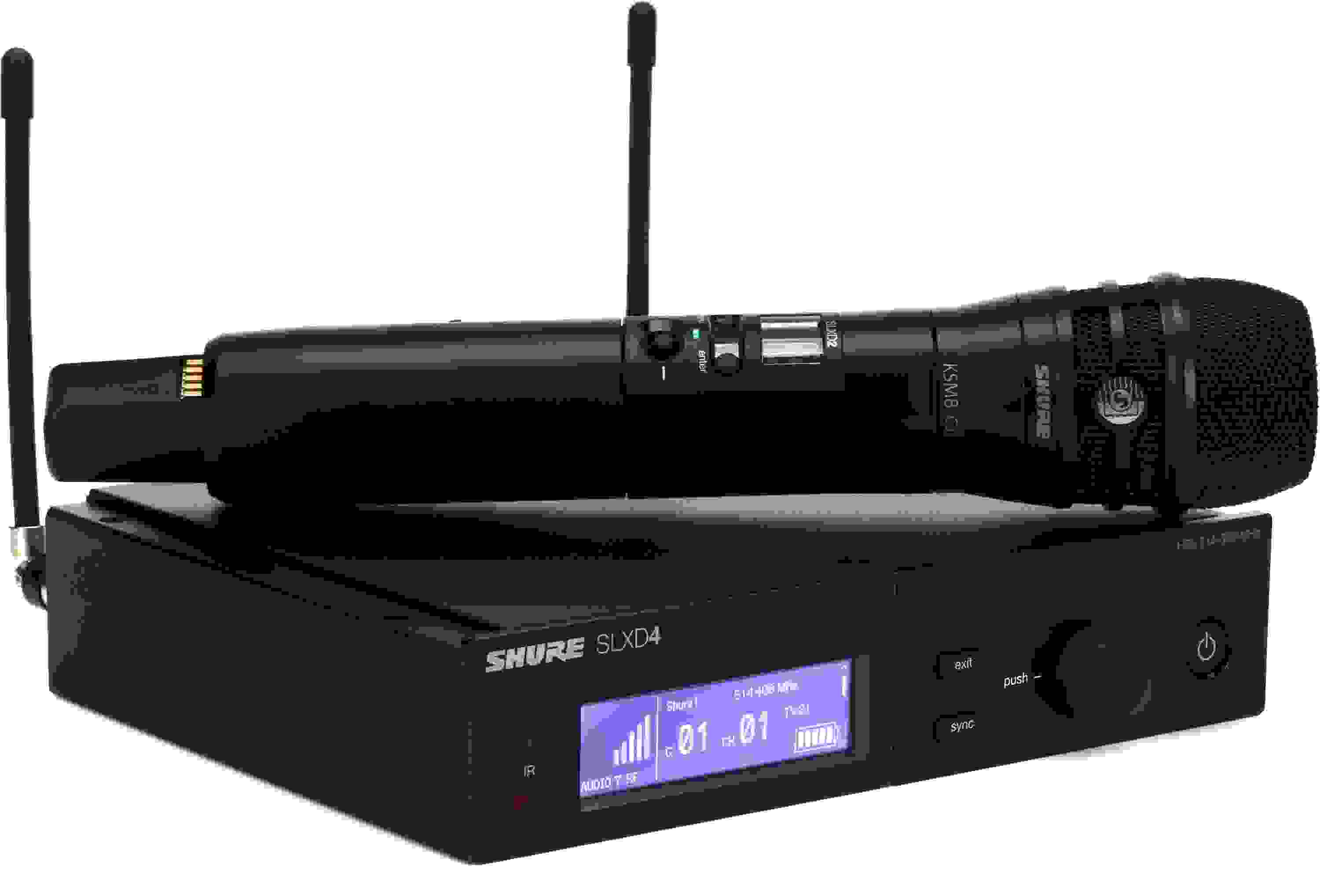 Shure SLXD24/K8B Digital Wireless Handheld Microphone System H55 Band