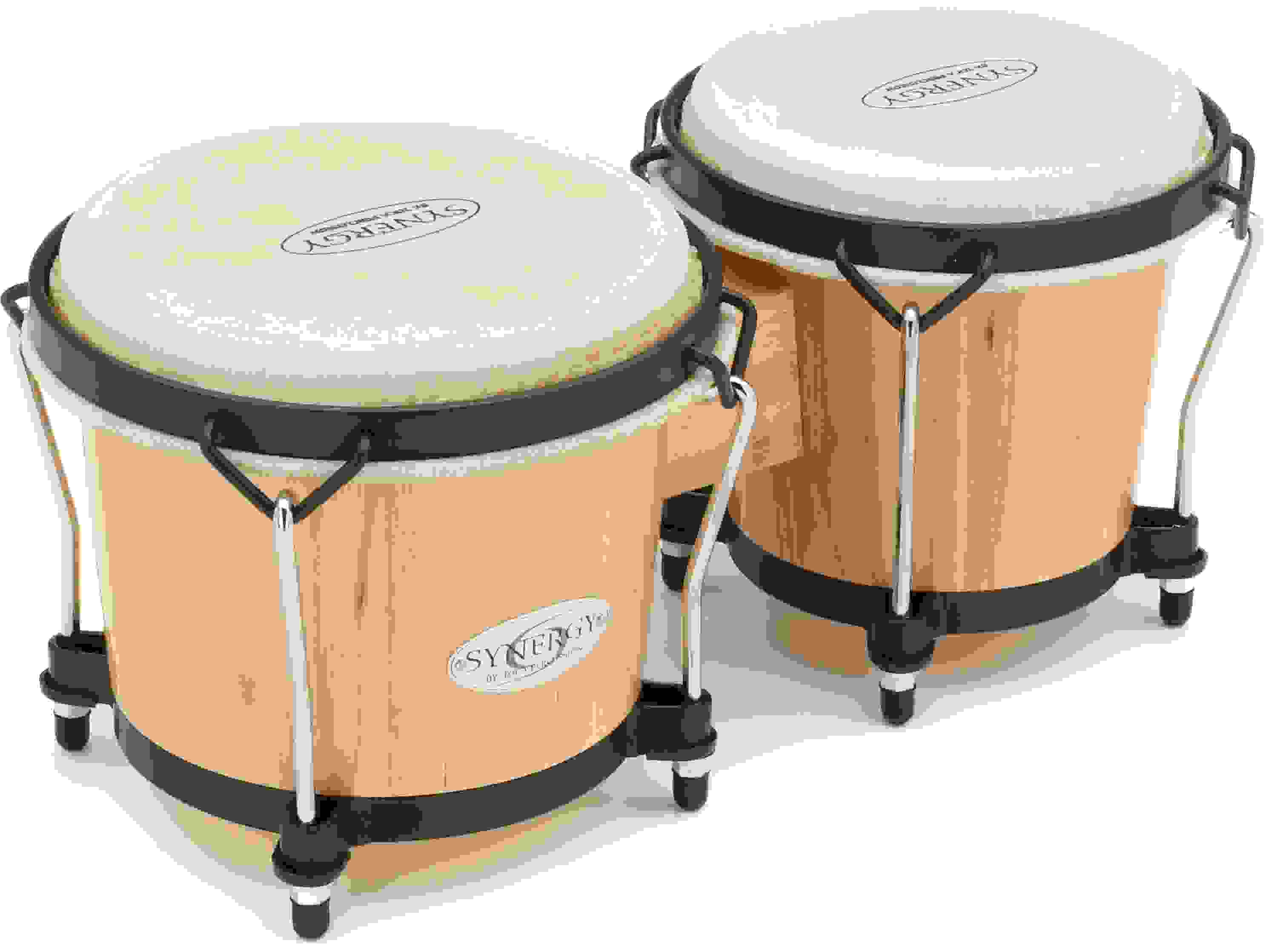 Toca Percussion Synergy Wood Bongos - Natural