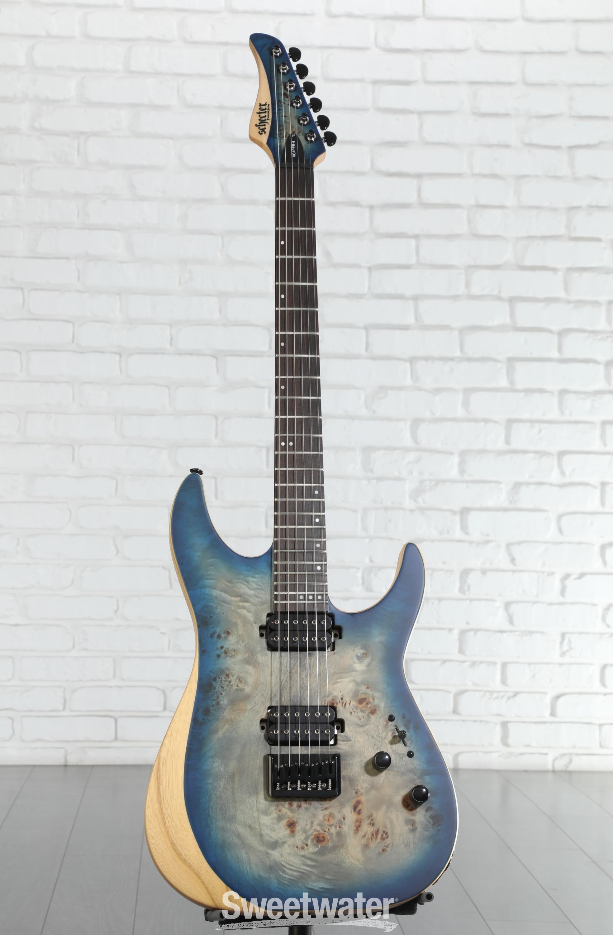 Schecter Reaper-6 Electric Guitar - Satin Sky Burst | Sweetwater