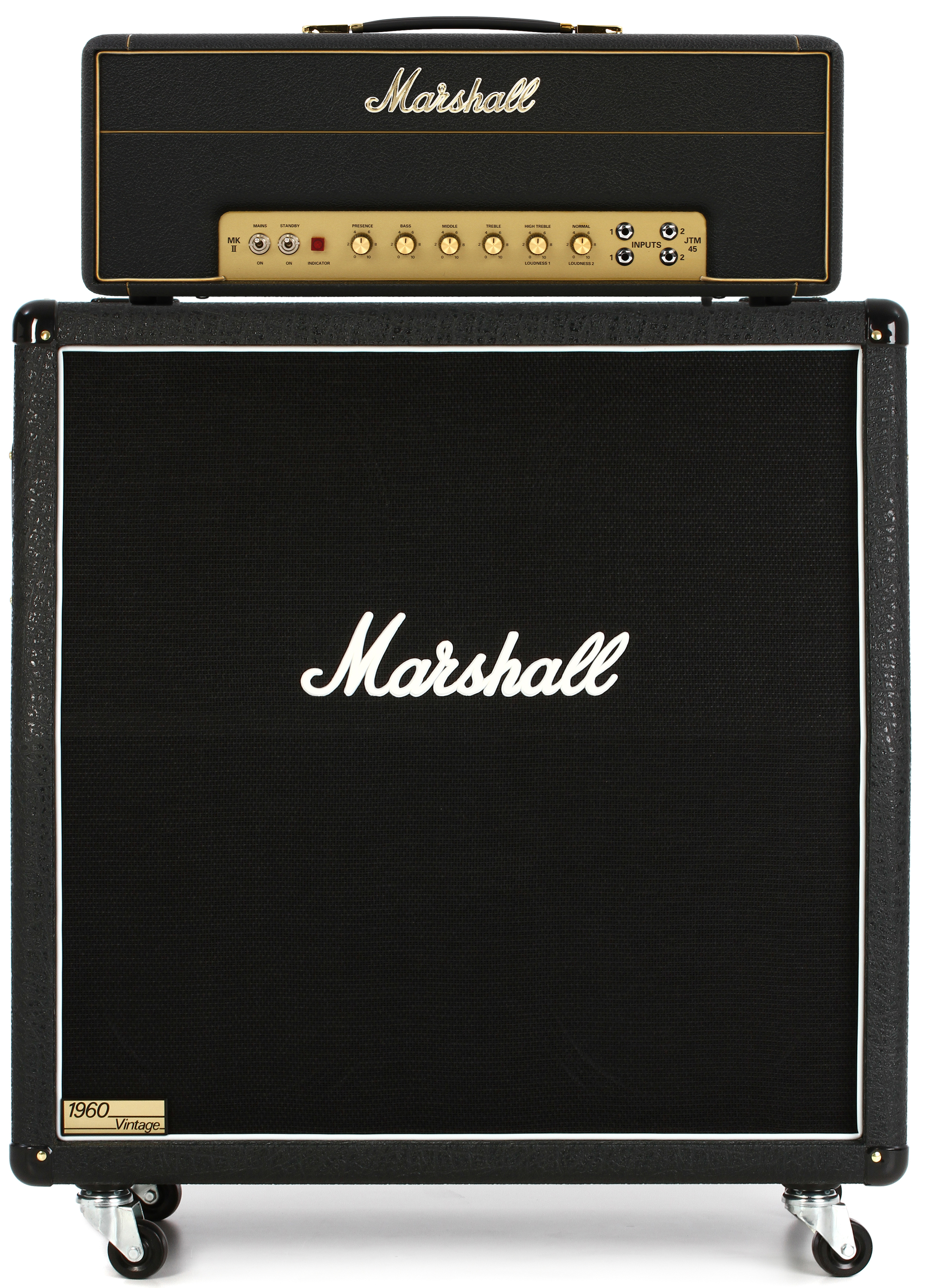 Marshall JTM45 2245 30-watt Plexi Tube Head and 1960AV 280-watt
