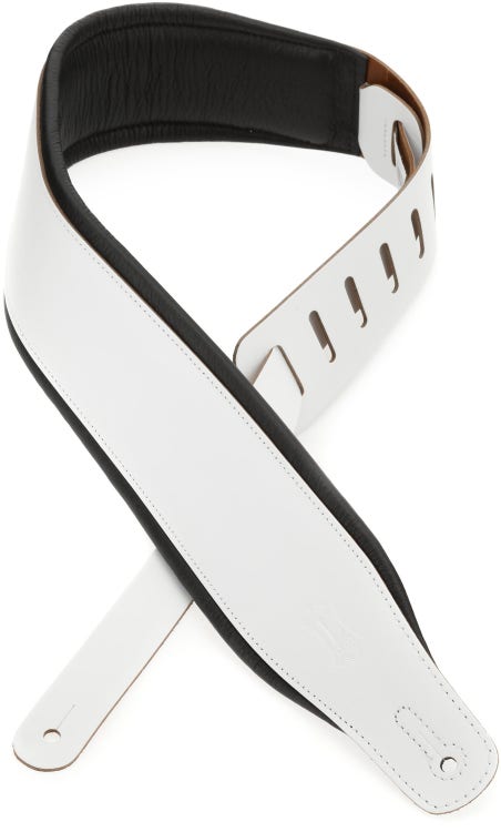 Levy's Top Grain Leather Guitar Strap - Panda