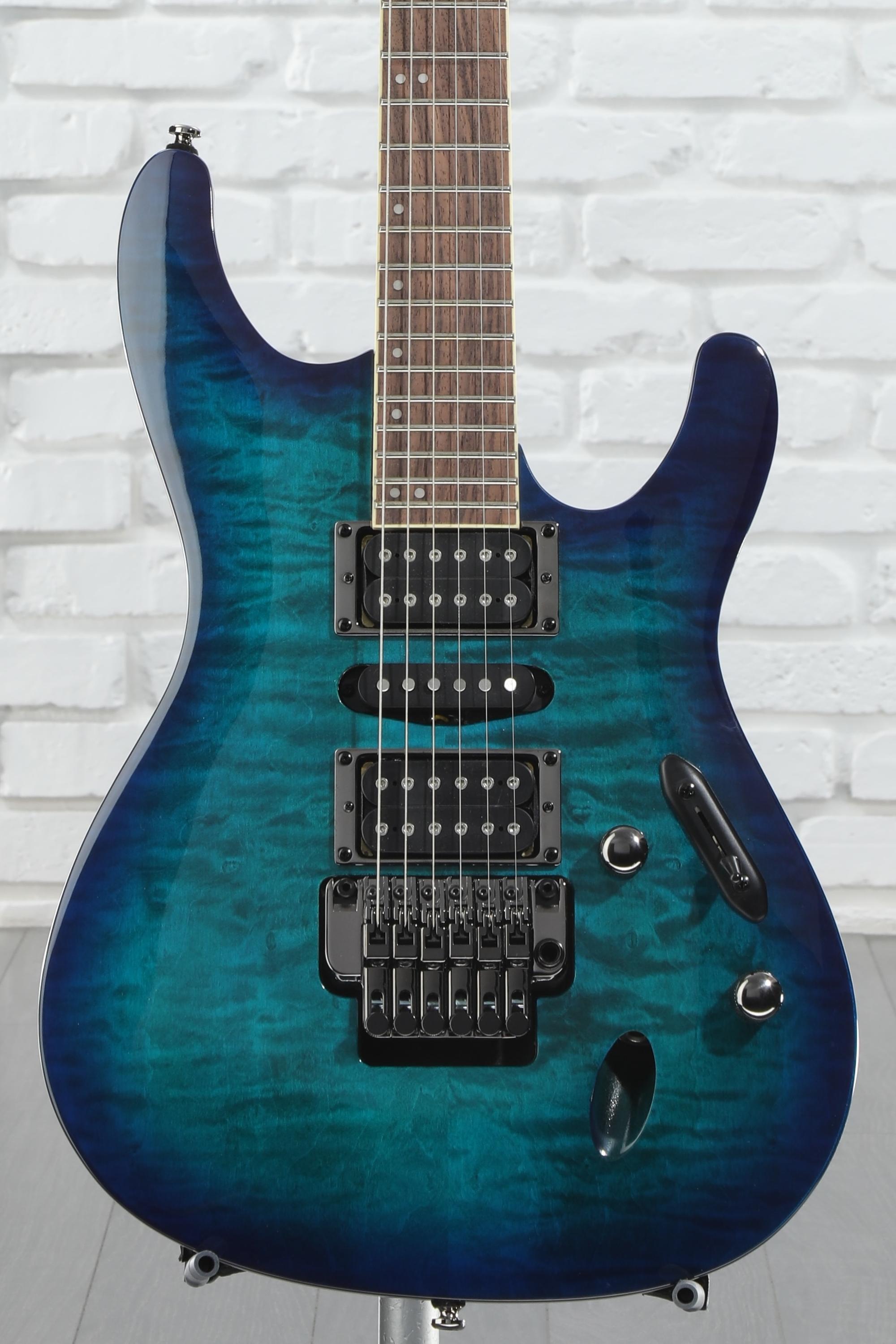 Ibanez S670QM Electric Guitar - Sapphire Blue | Sweetwater