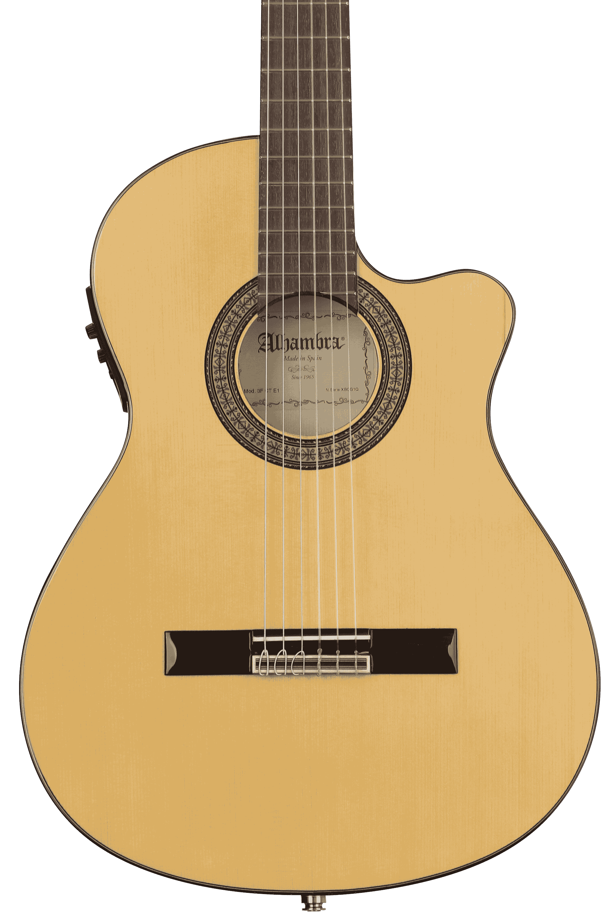 Alhambra 3 F CT Nylon-string Flamenco Acoustic-electric Guitar - Natural Gloss