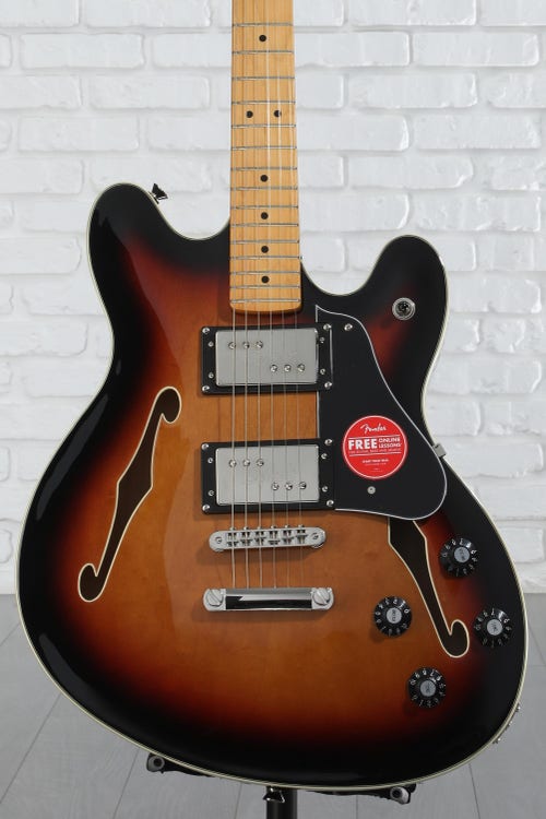 Squier Classic Vibe Starcaster Semi-hollowbody Electric Guitar - 3-tone Sunburst