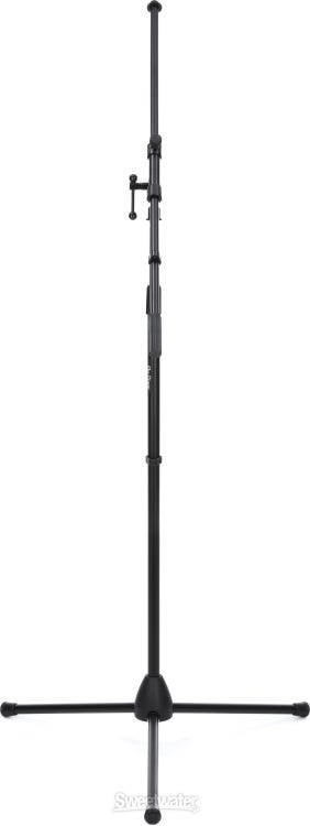 On-Stage MS7701B Euro Boom Microphone Stand - Black | Sweetwater