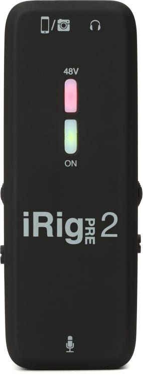 iRig Pre 2 mobile microphone interface for smartphones and DSLR cameras