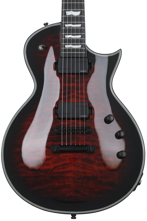 ESP E-II Eclipse QM Electric Guitar - See-thru Black Cherry Sunburst |  Sweetwater