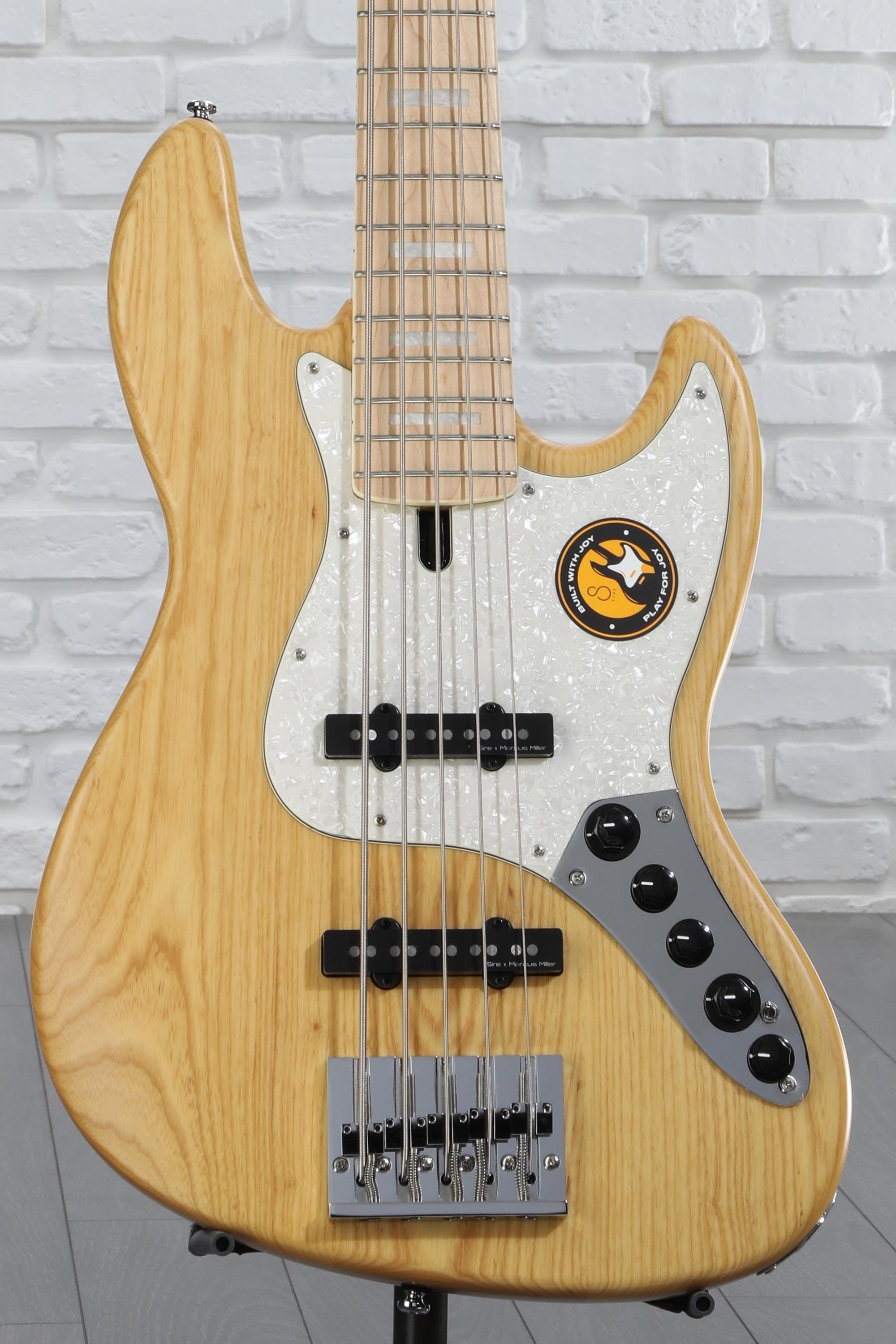 ベース Sire V7 5ST Ash Natural 2nd Generation Sire Marcus Miller V7 Swamp Ash Natural 4 String 2nd Gen Bass