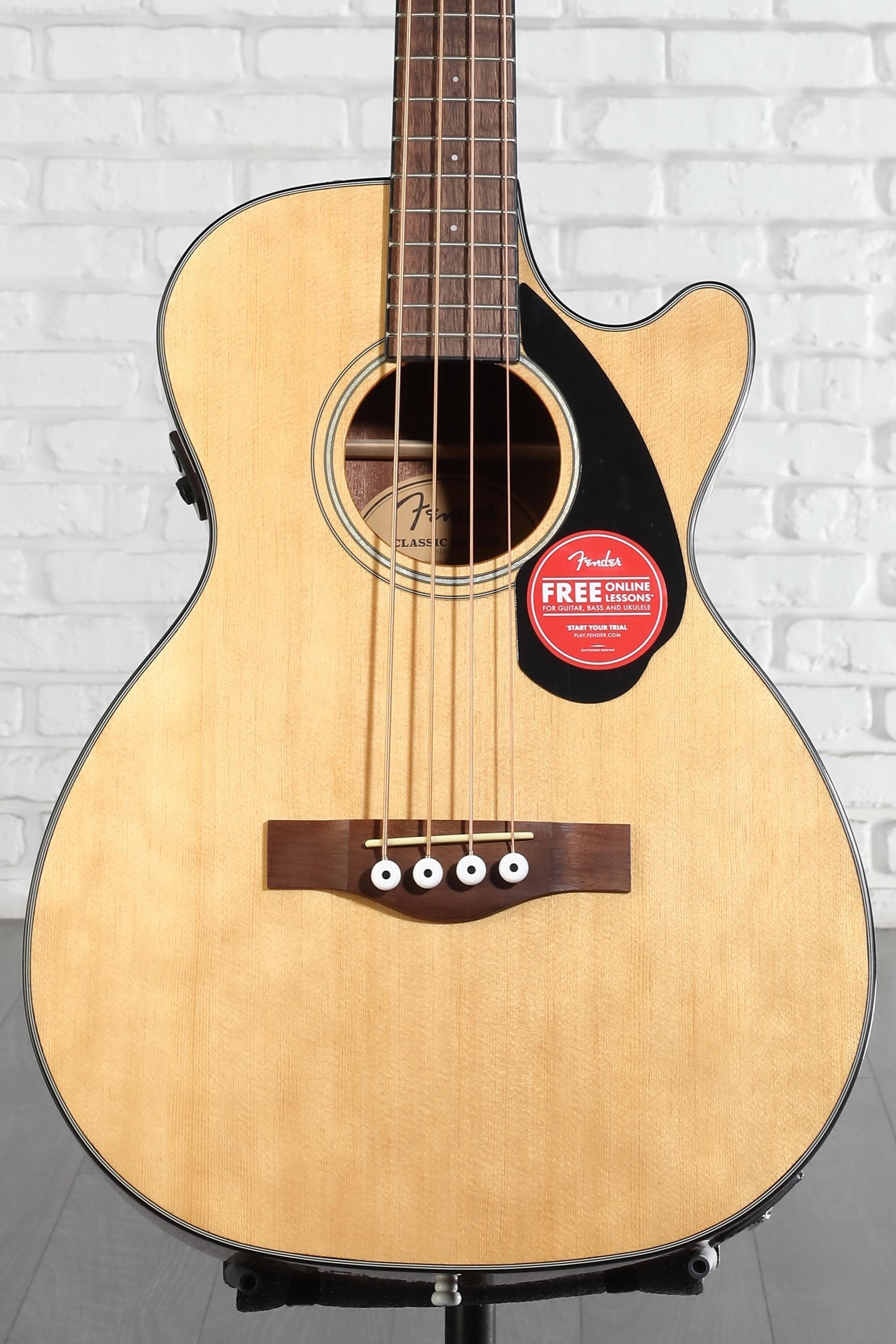 Fender CB-60SCE Acoustic-electric Concert Bass Guitar - Natural