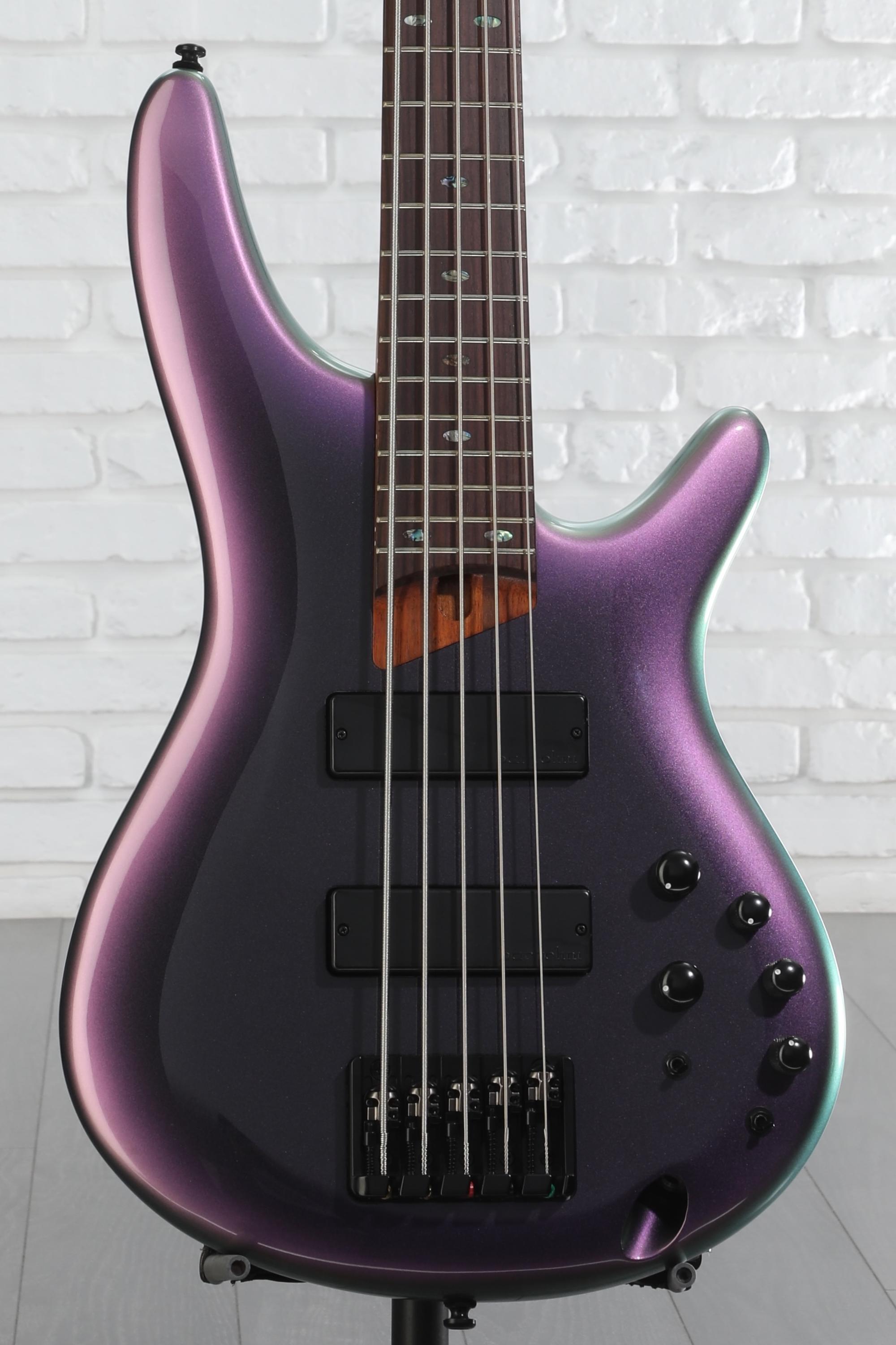 Ibanez SR505E Bass Guitar - Black Aurora Burst | Sweetwater