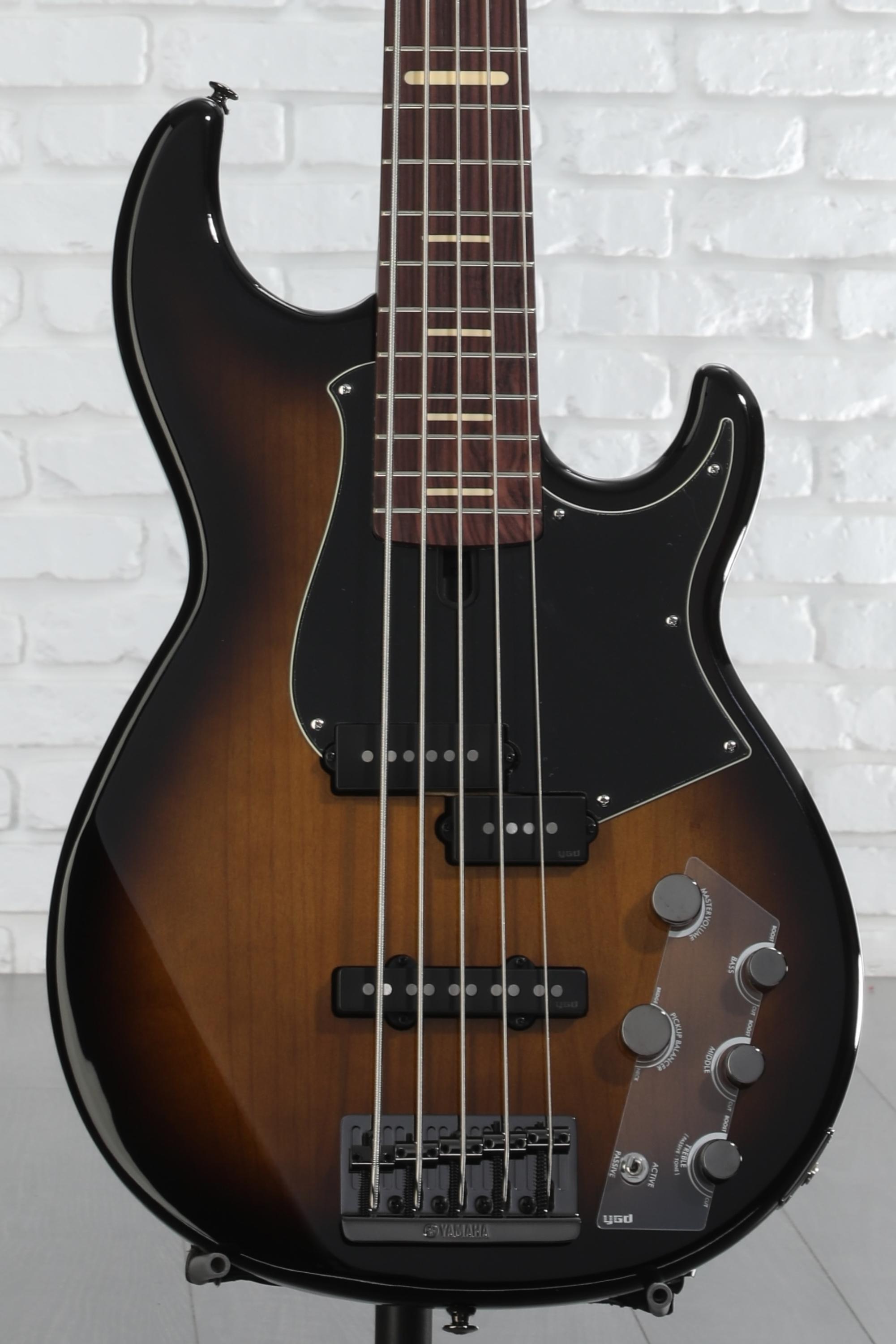 Yamaha BB735A 5-String Electric Bass Dark Brown Sunburst