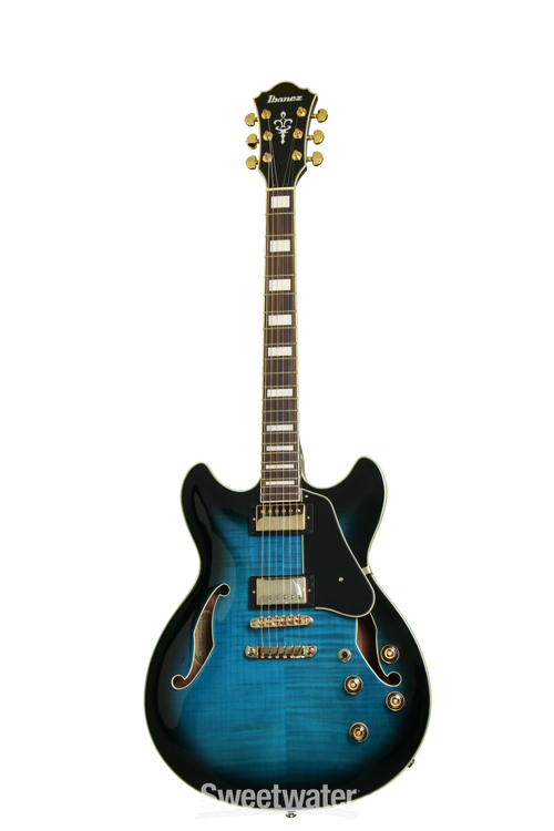 Ibanez Artcore Expressionist AS93 - Blue Sunburst Reviews | Sweetwater