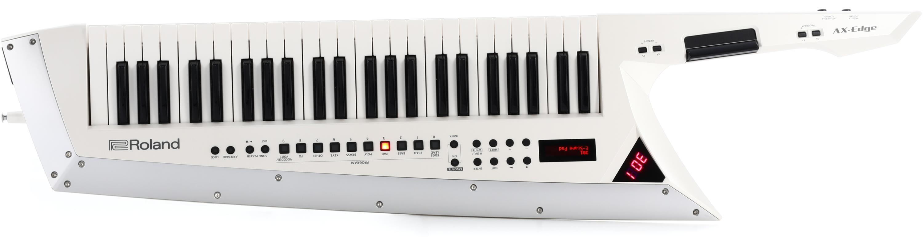 Roland AX-Edge 49-key Keytar Synthesizer - White