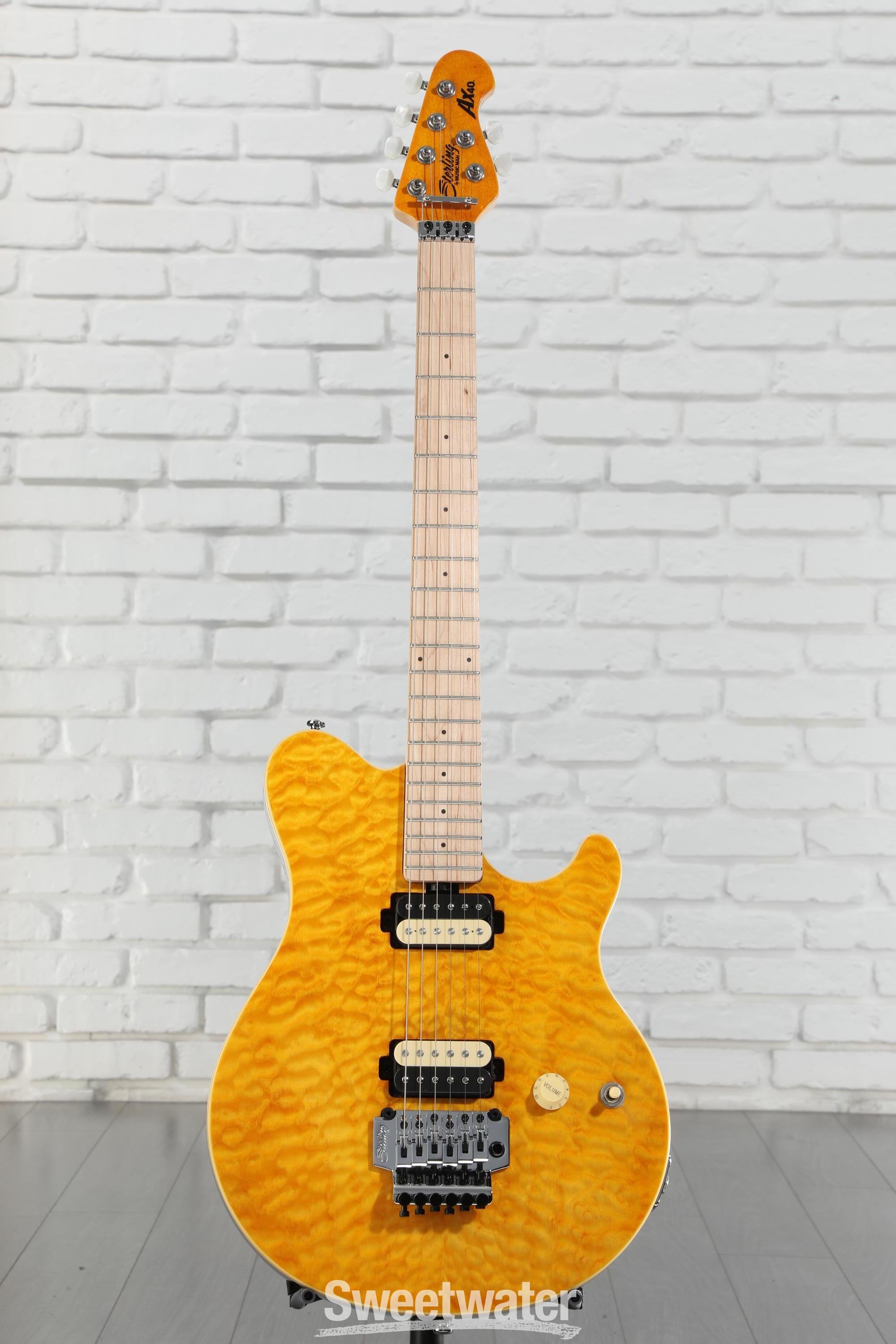 ギター SterlingbyMusicManSUBAXIS-FMTrans Gold SBMM SUB Axis Flame Trans Gold – Motor City Guitar