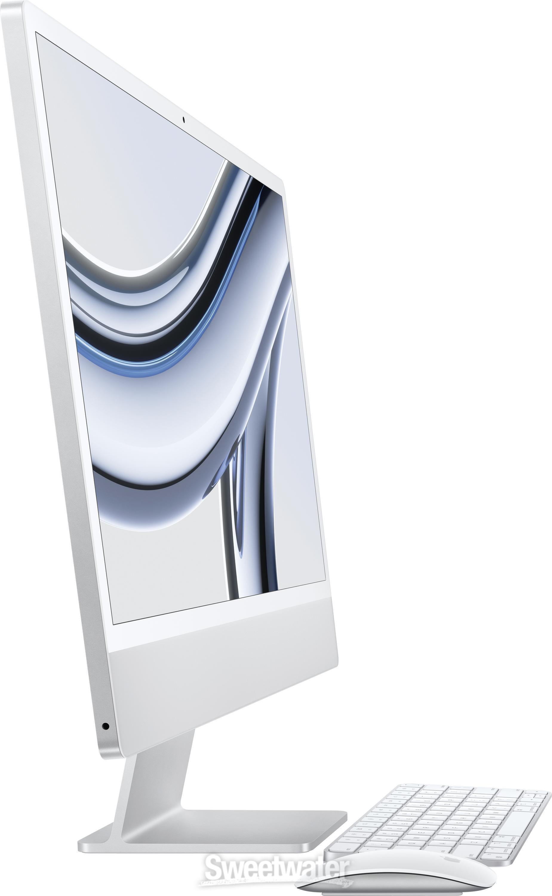 Apple 24-inch iMac With Retina 4.5K Display: Apple M3 Chip with 8‑core CPU  and 10‑core GPU, 256GB - SIlver