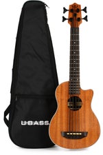 Photo of Kala U-Bass Scout, Mahogany Acoustic-Electric Bass Guitar - Natural Satin