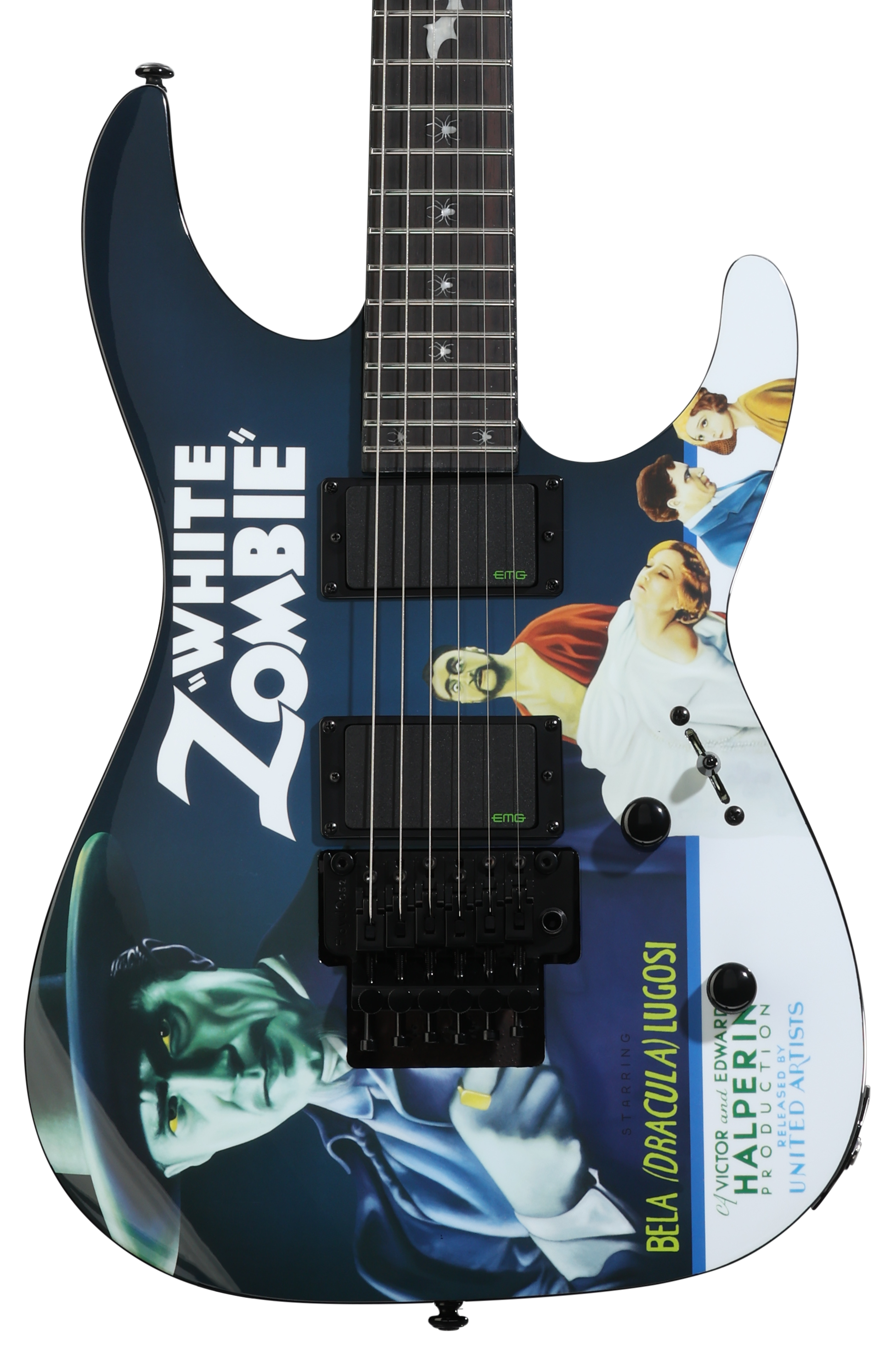 ESP LTD Kirk Hammett Signature KH-WZ White Zombie Electric Guitar